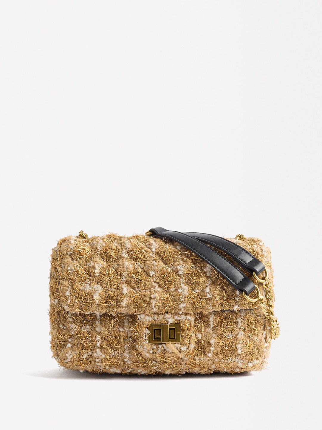 

PARFOIS Structured Shoulder Bag, Gold
