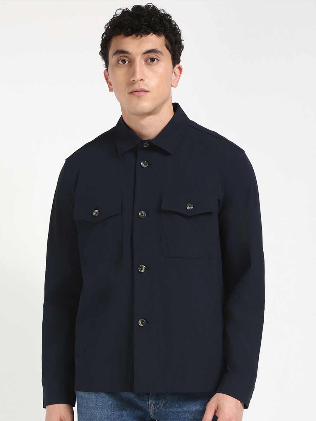 

Tommy Hilfiger Men Relaxed Opaque Casual Shirt, Navy blue