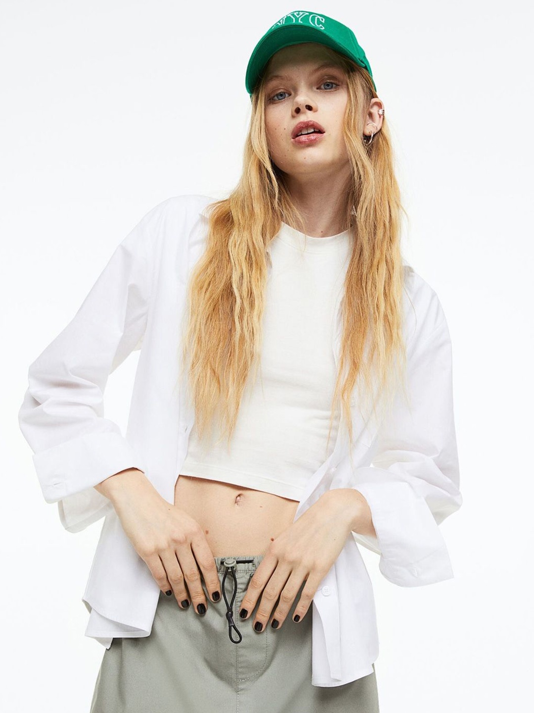 

NANCHI Women Classic Opaque Casual Shirt, White