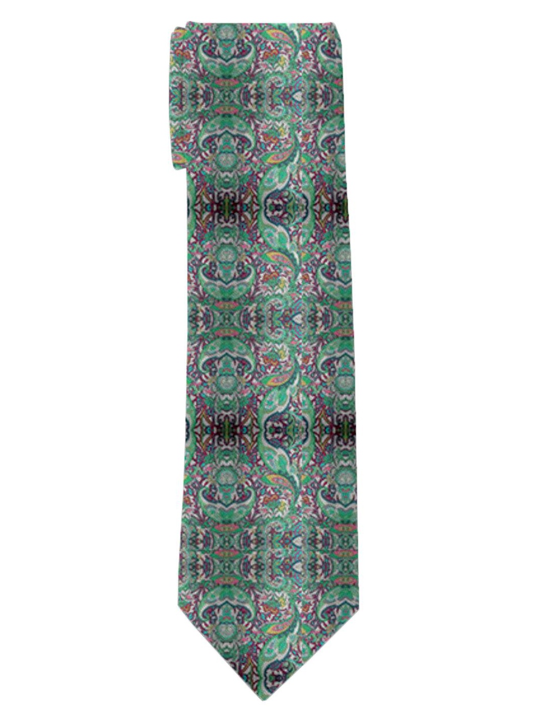 

Blacksmith Men Printed Broad Tie, Green