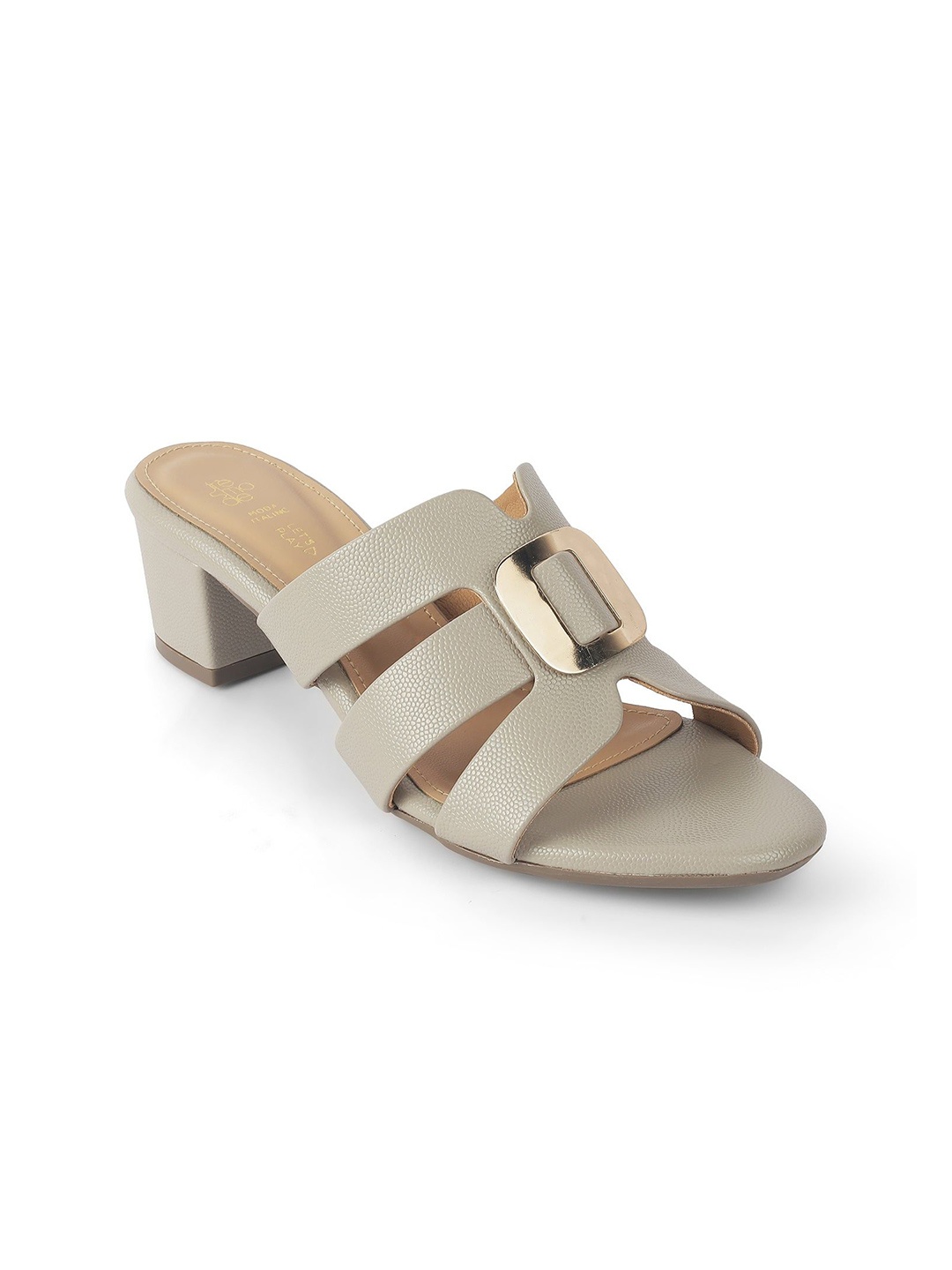 

Tresmode Women Block Heels Sandals, Grey