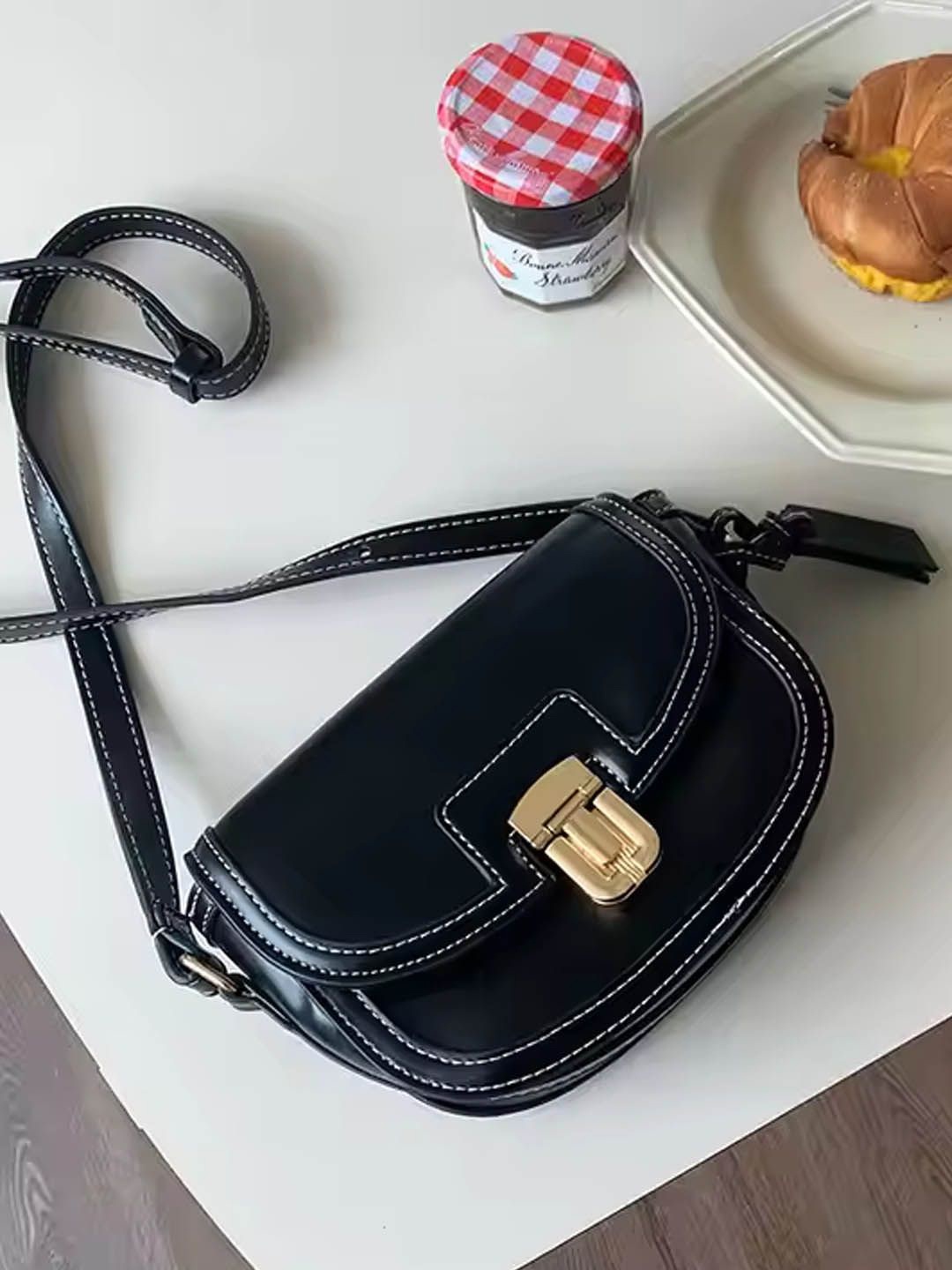 

StyleCast Structured Shoulder Bag, Black