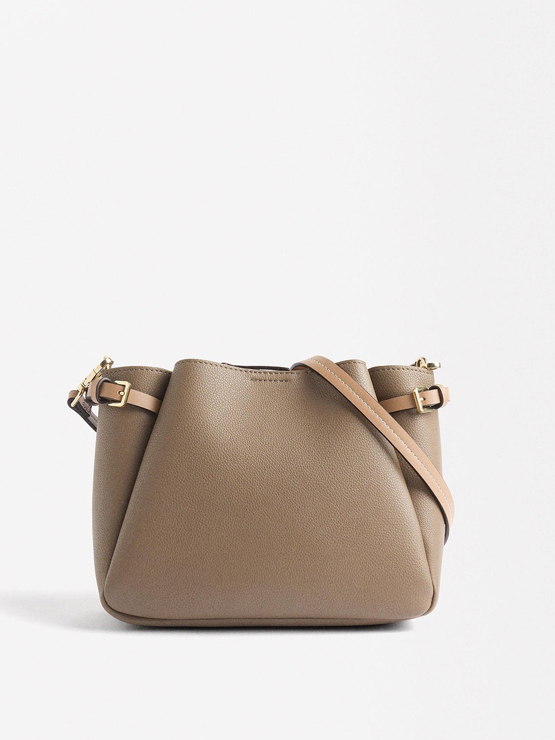 

PARFOIS Structured Sling Bag, Taupe