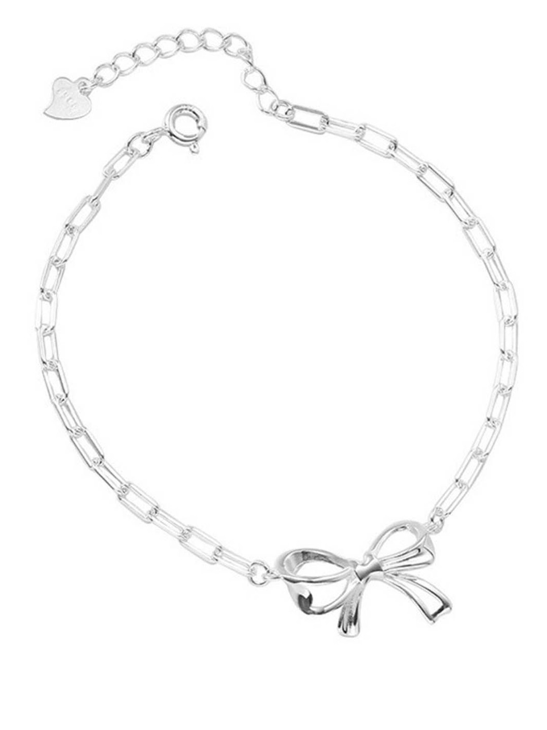 

StyleCast Women Brass Link Bracelet, Silver