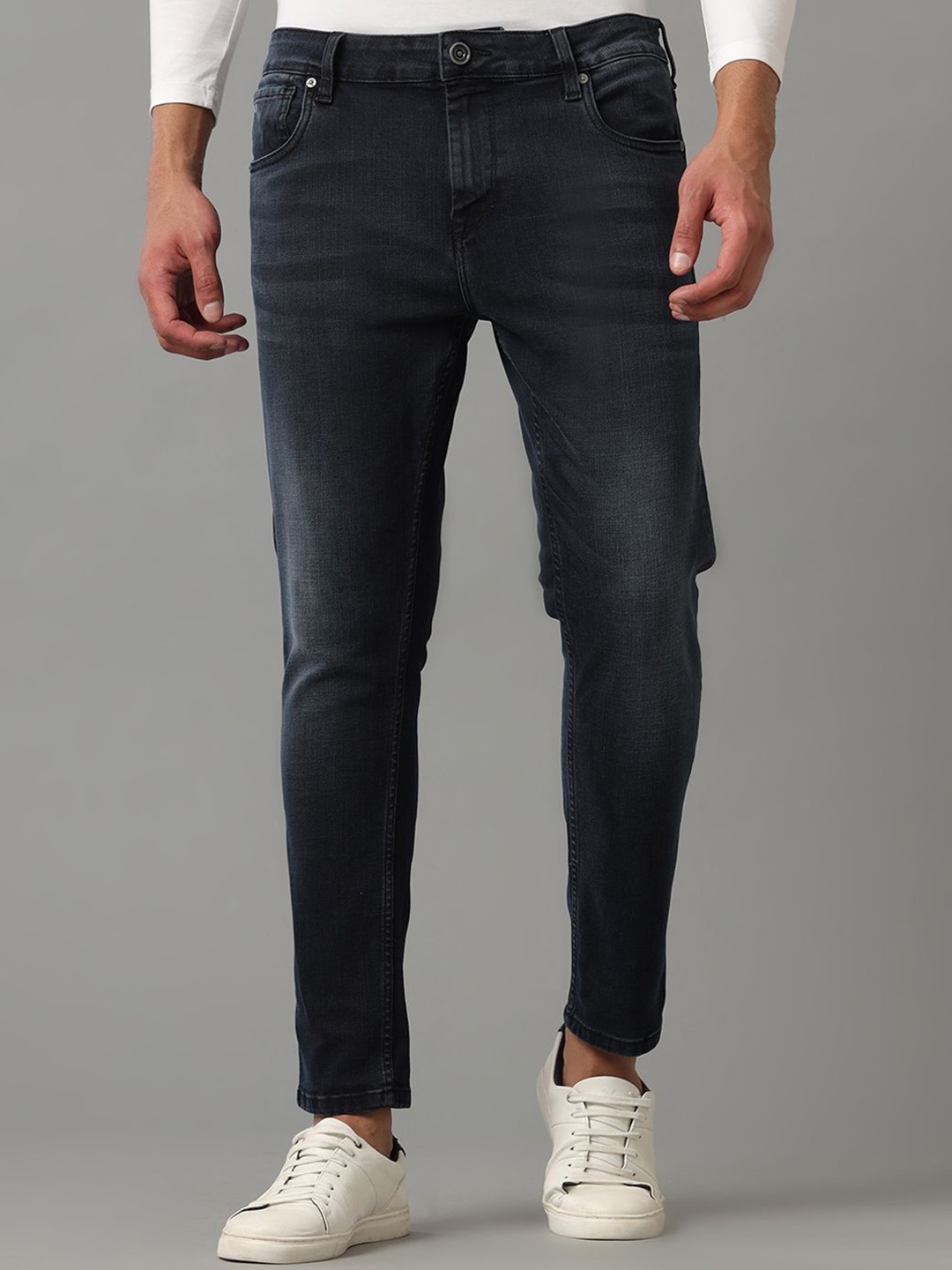 

Voi Jeans Men Track Skinny Fit Stretchable Jeans, Blue