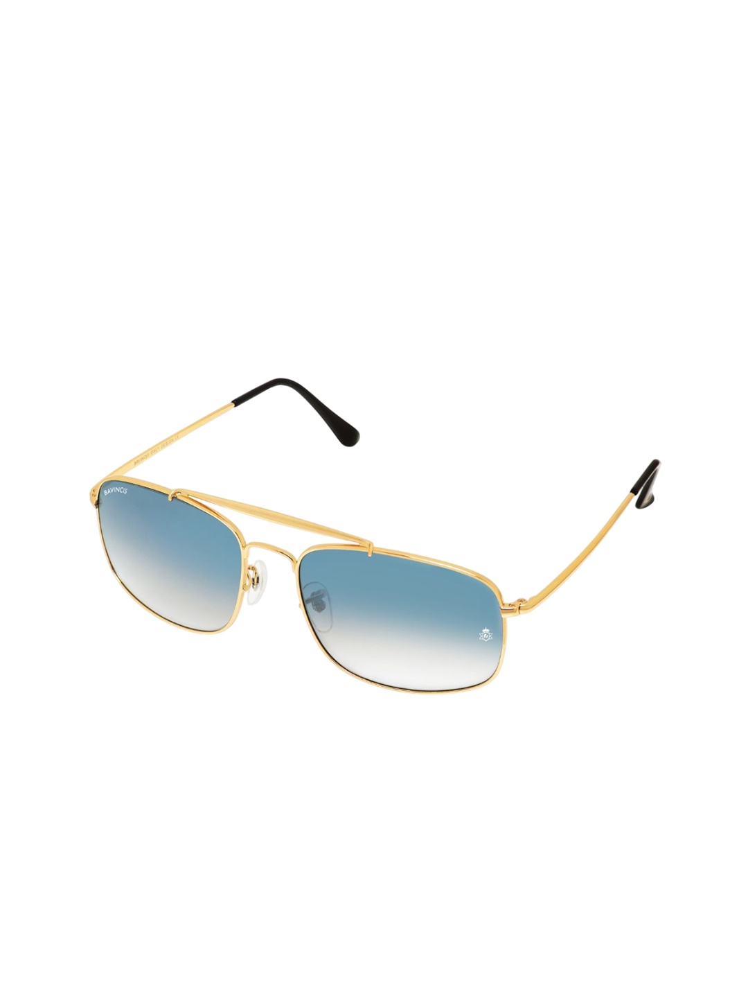 

BAVINCIS Unisex Square Sunglasses with UV Protected Lens GM-3560-GOLD-BLUE-GRADIENT