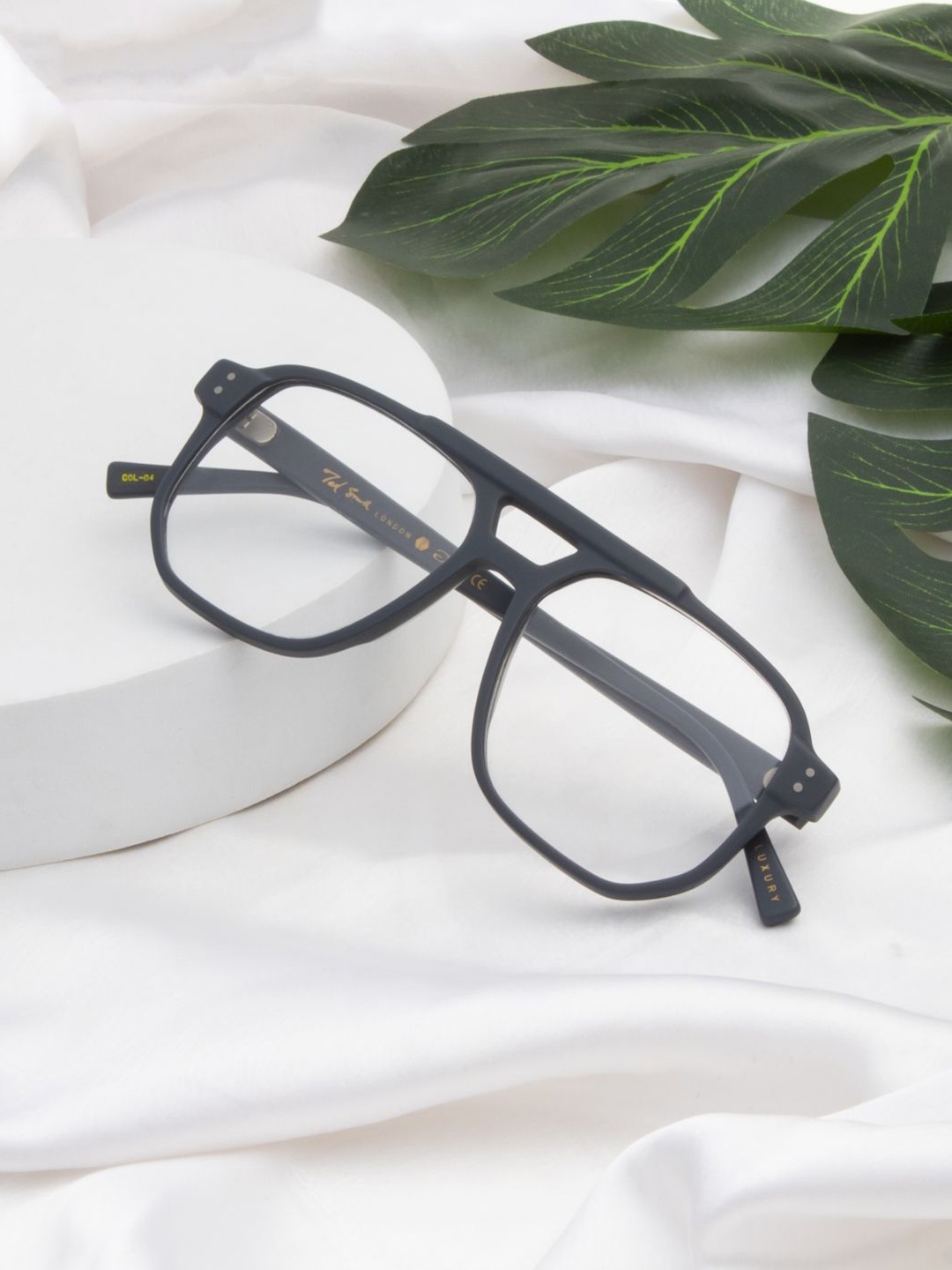 

Ted Smith Unisex Blue Aviator Premium Acetate Frames