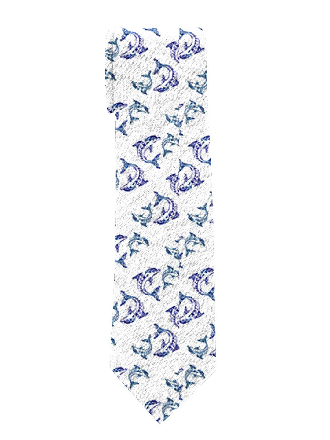 

Blacksmith Men Printed Satin Broad Tie, Blue