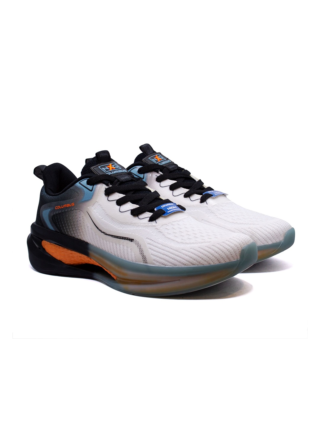 

Columbus Men Mesh Running Non-Marking Shoes, White