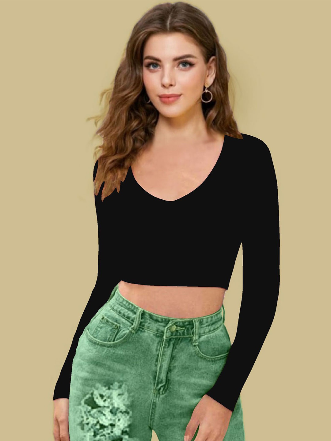 

Dream Beauty Fashion Crop Top, Black