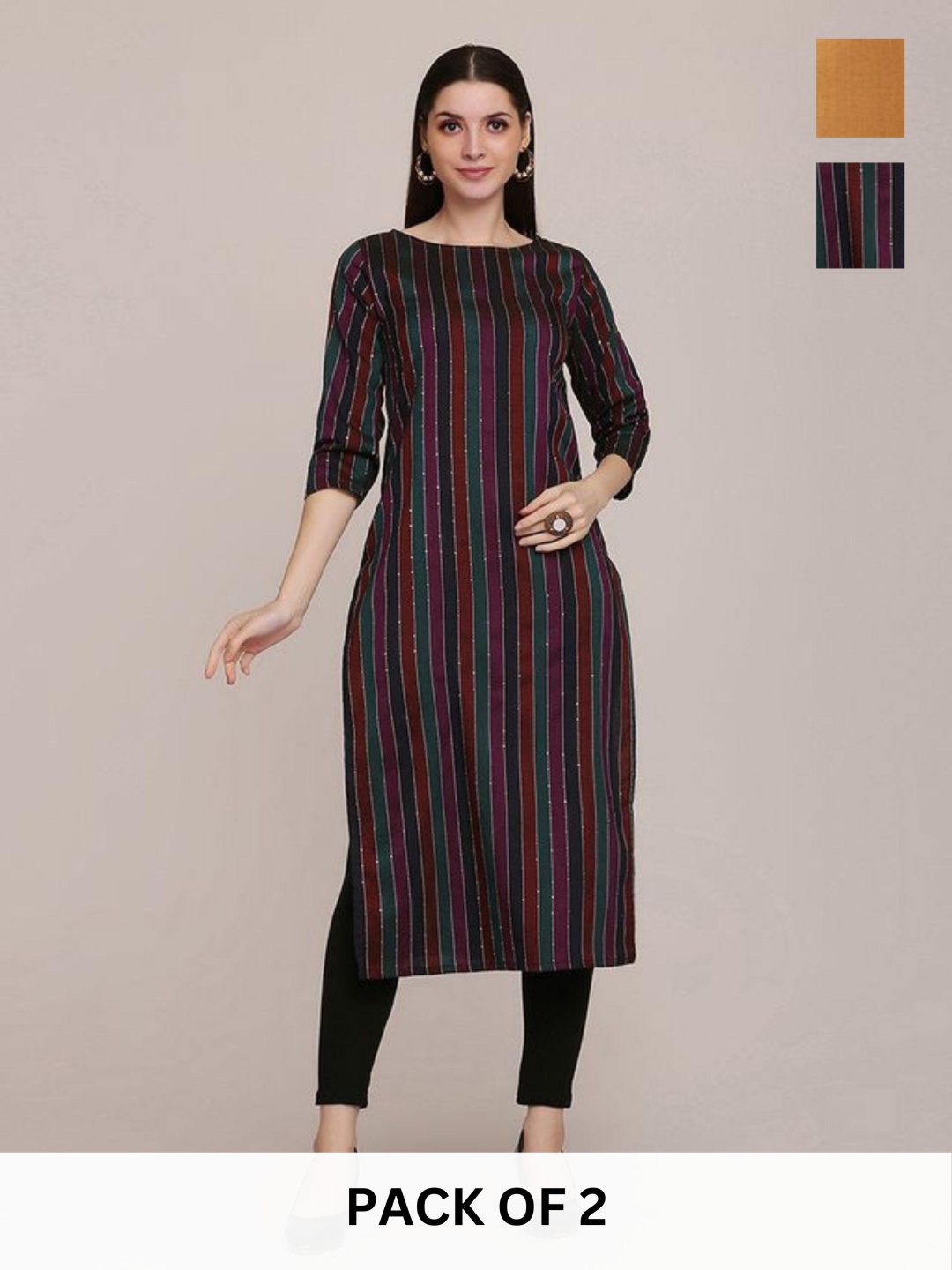 

KALINI Women Kurta, Purple