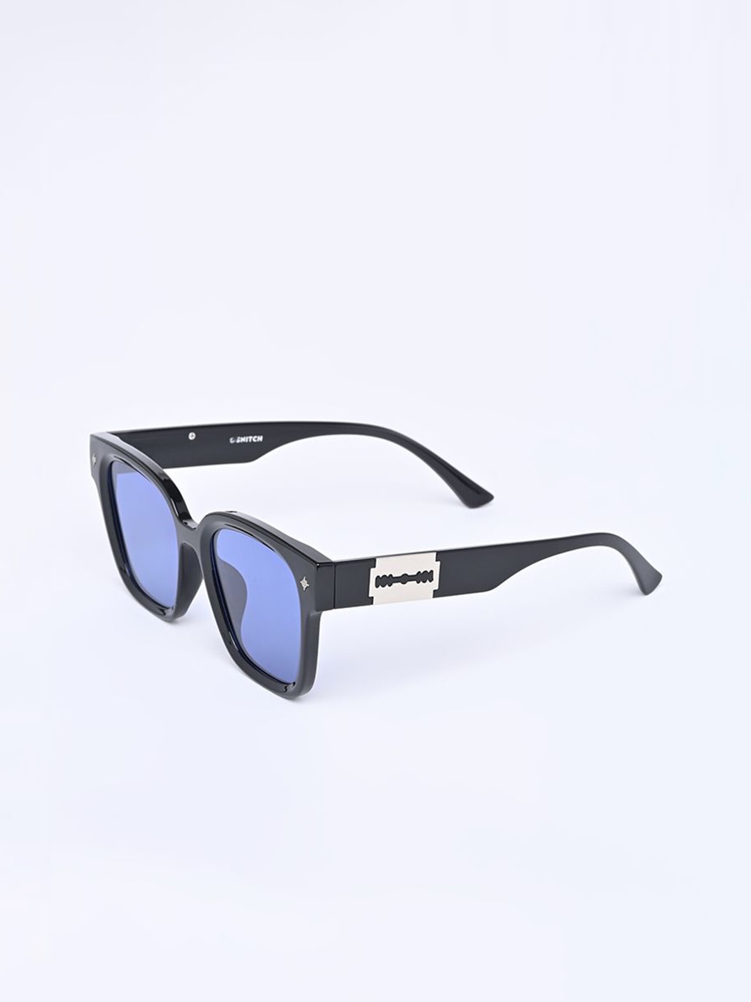 

Snitch Men Oversized Sunglasses with UV Protected Lens SN0084, Black