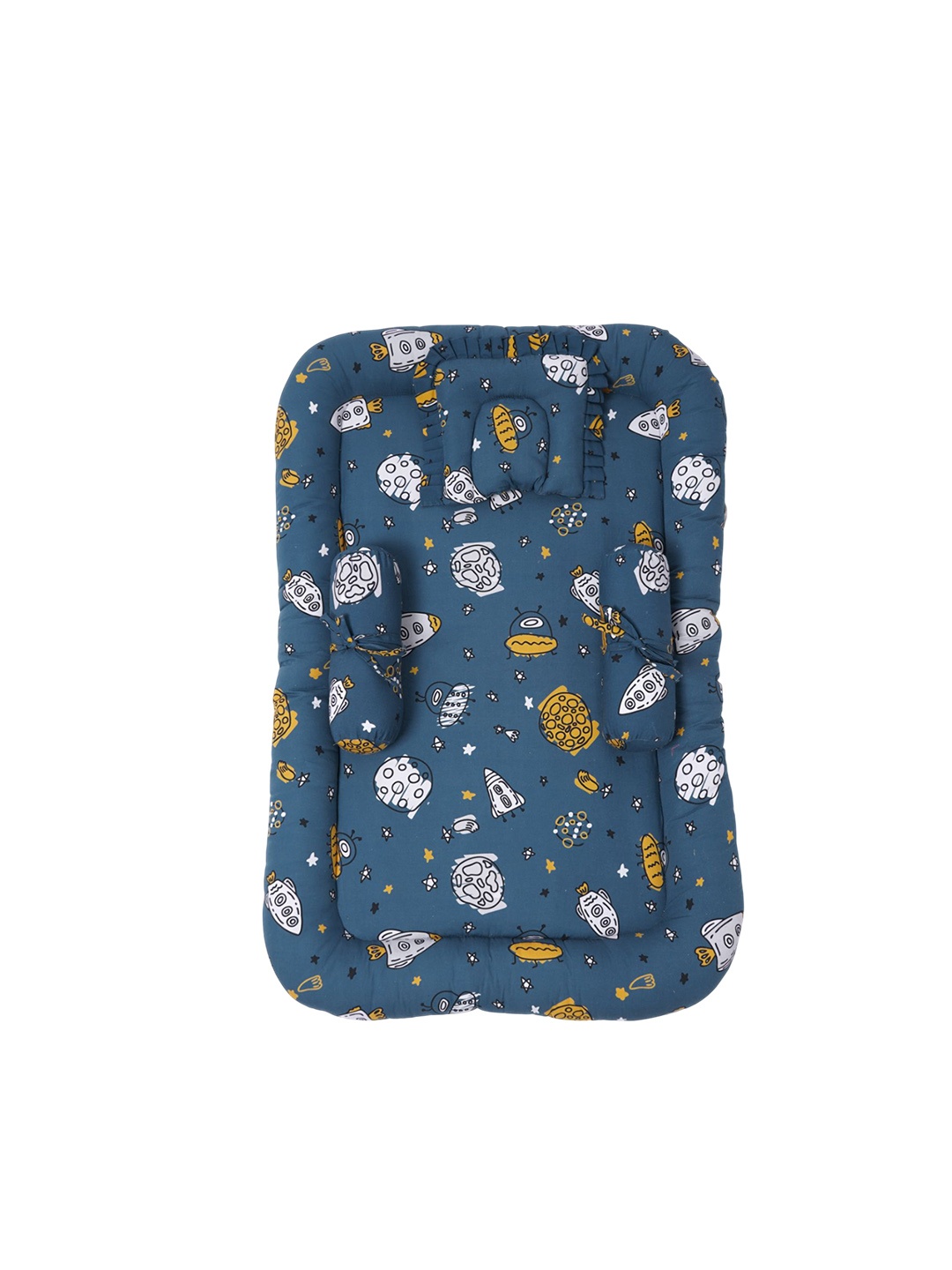 

TIDY SLEEP Kids Printed Baby Bed Set, Navy blue