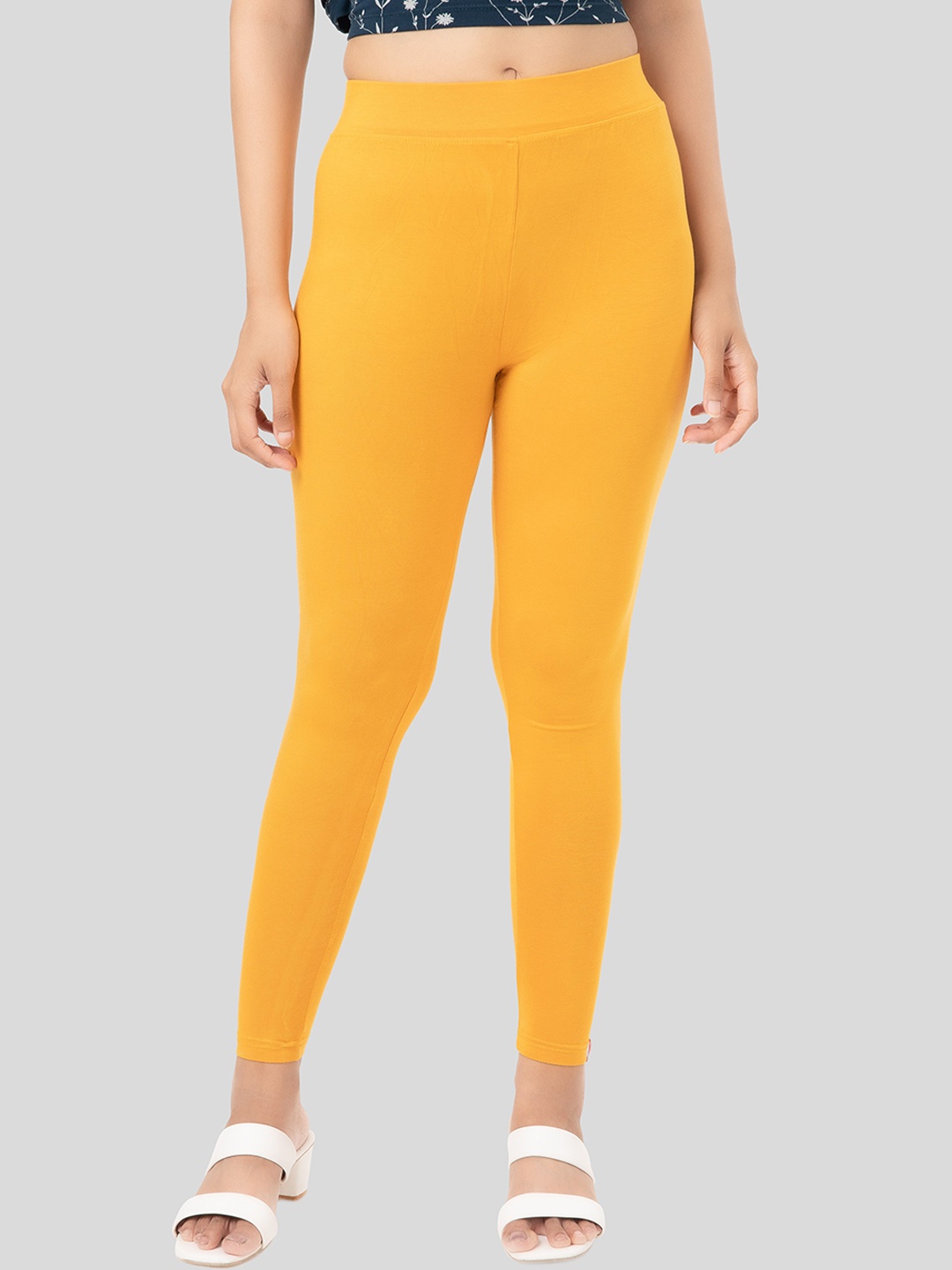 

Selsia Women Ankle-Length Leggings, Yellow