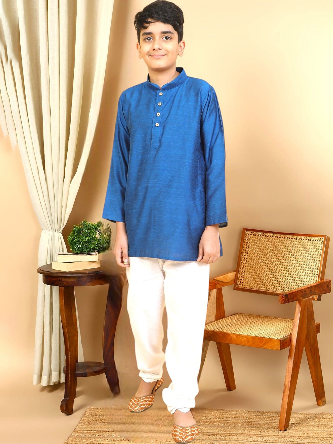 

TATTVA Boys Regular Kurta with Pyjamas, Blue