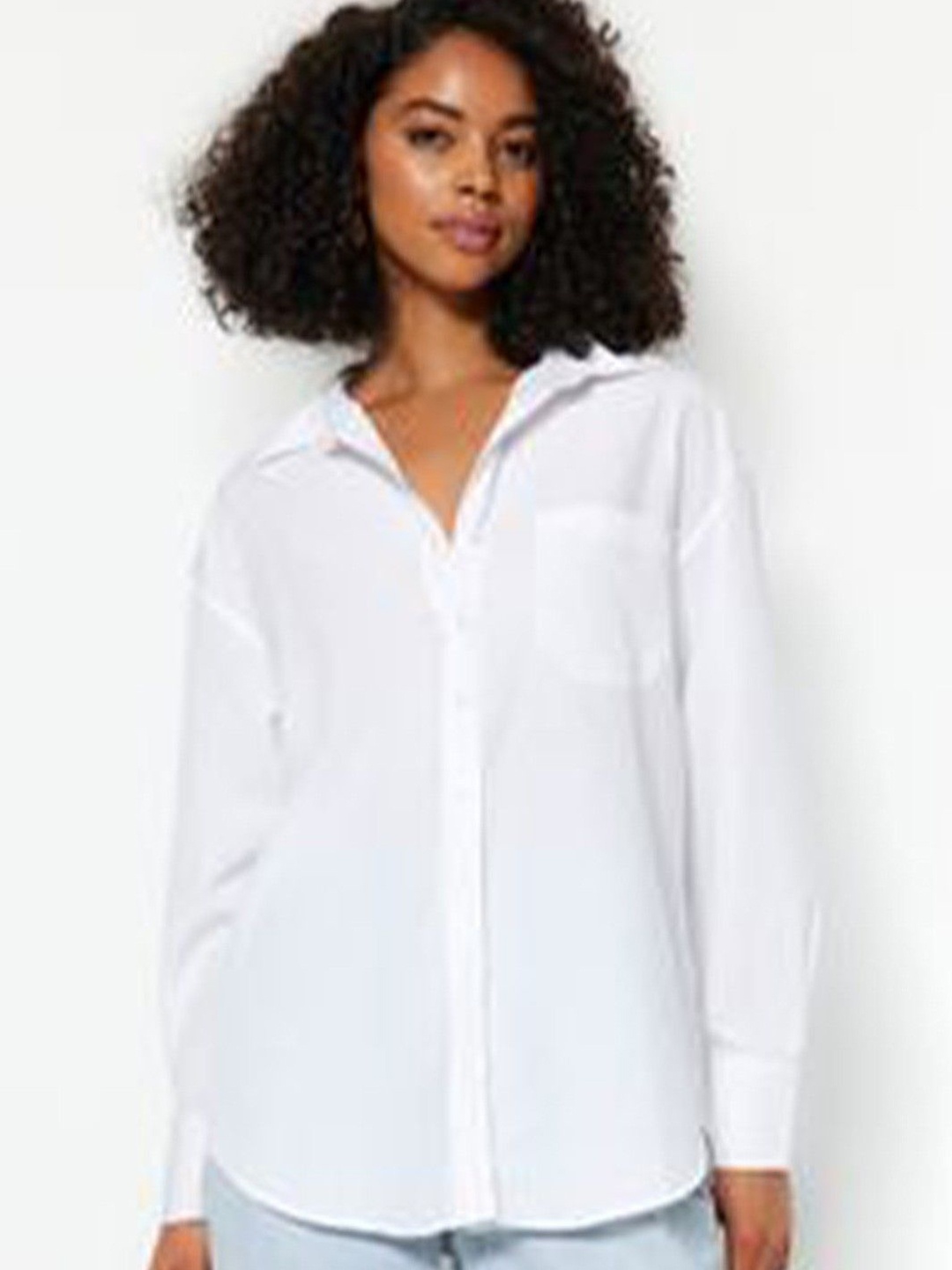 

NANCHI Women Classic Opaque Casual Shirt, White