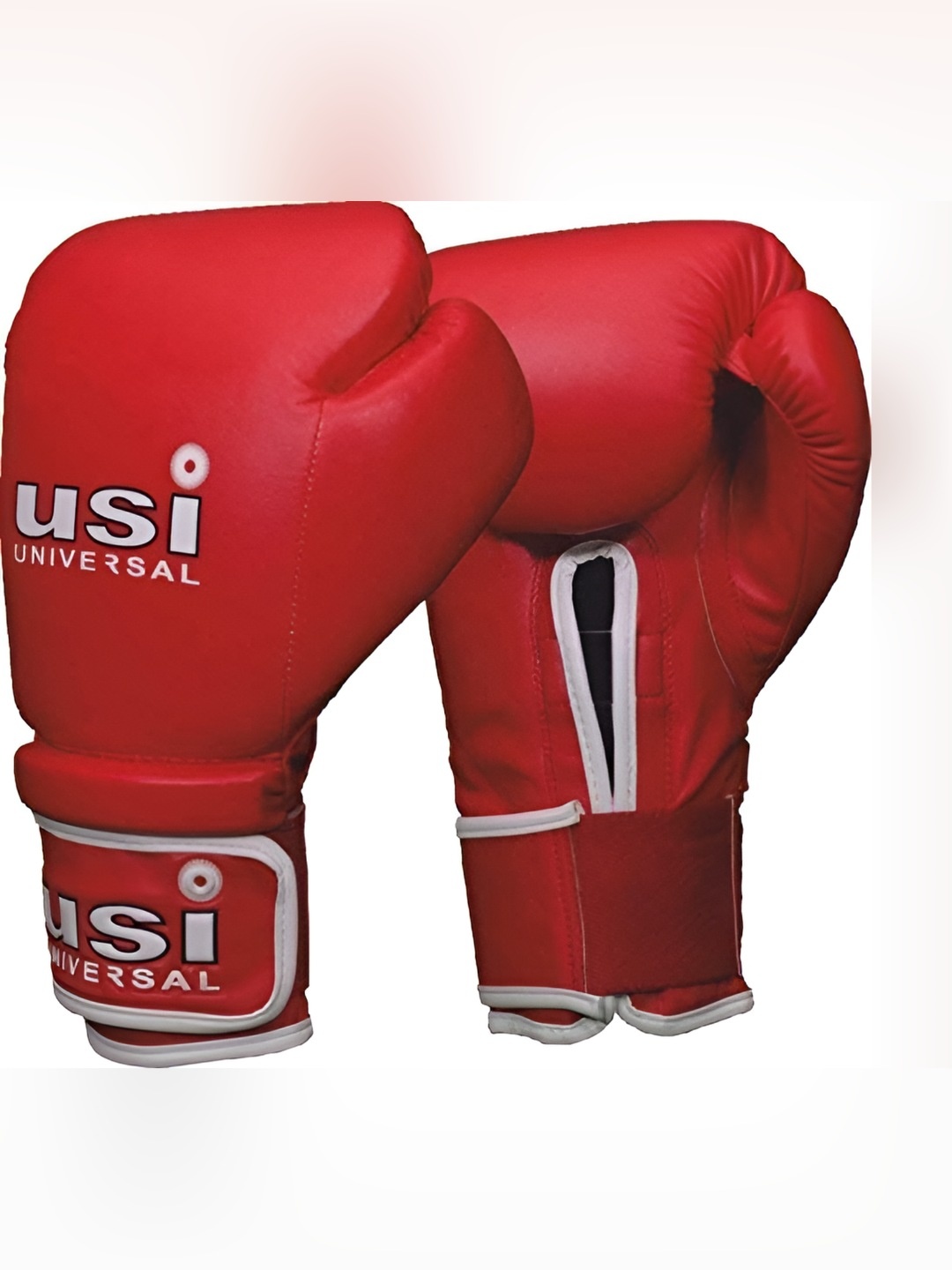 

USI UNIVERSAL THE UNBEATABLE 2-Pcs Printed Boxing Sports Gloves, Red