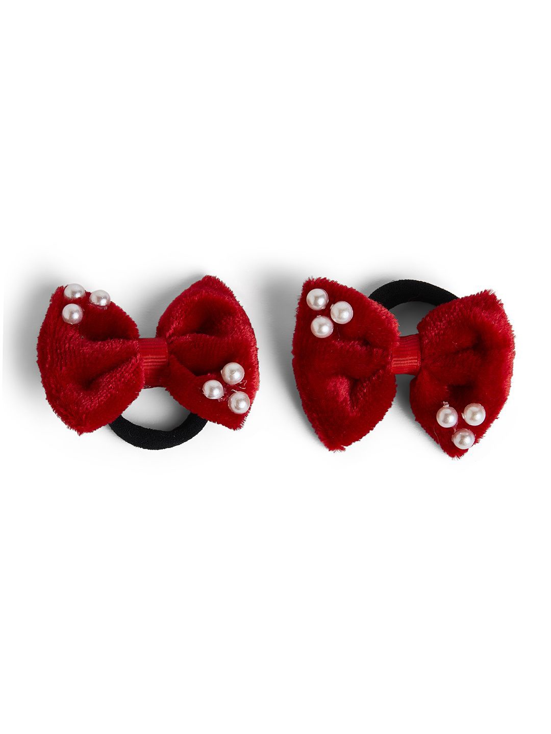 

RIBBON CANDY Girls Beaded Hair Accessory Set of, Red