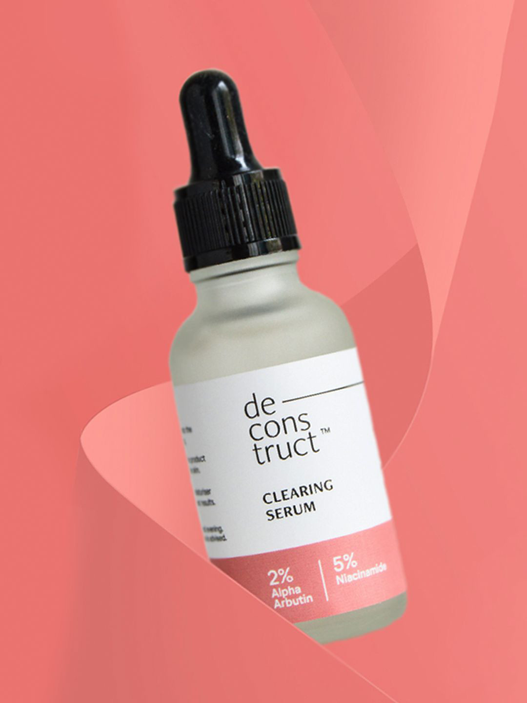 

deconstruct Clearing Serum - 2% Alpha Arbutin + 5% Niacinamide - 20 ml, Pink