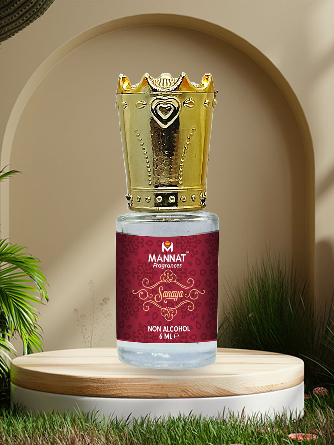

mannat fragrances Sanaya Long Lasting Eau De Parfum- 6 ml, Maroon