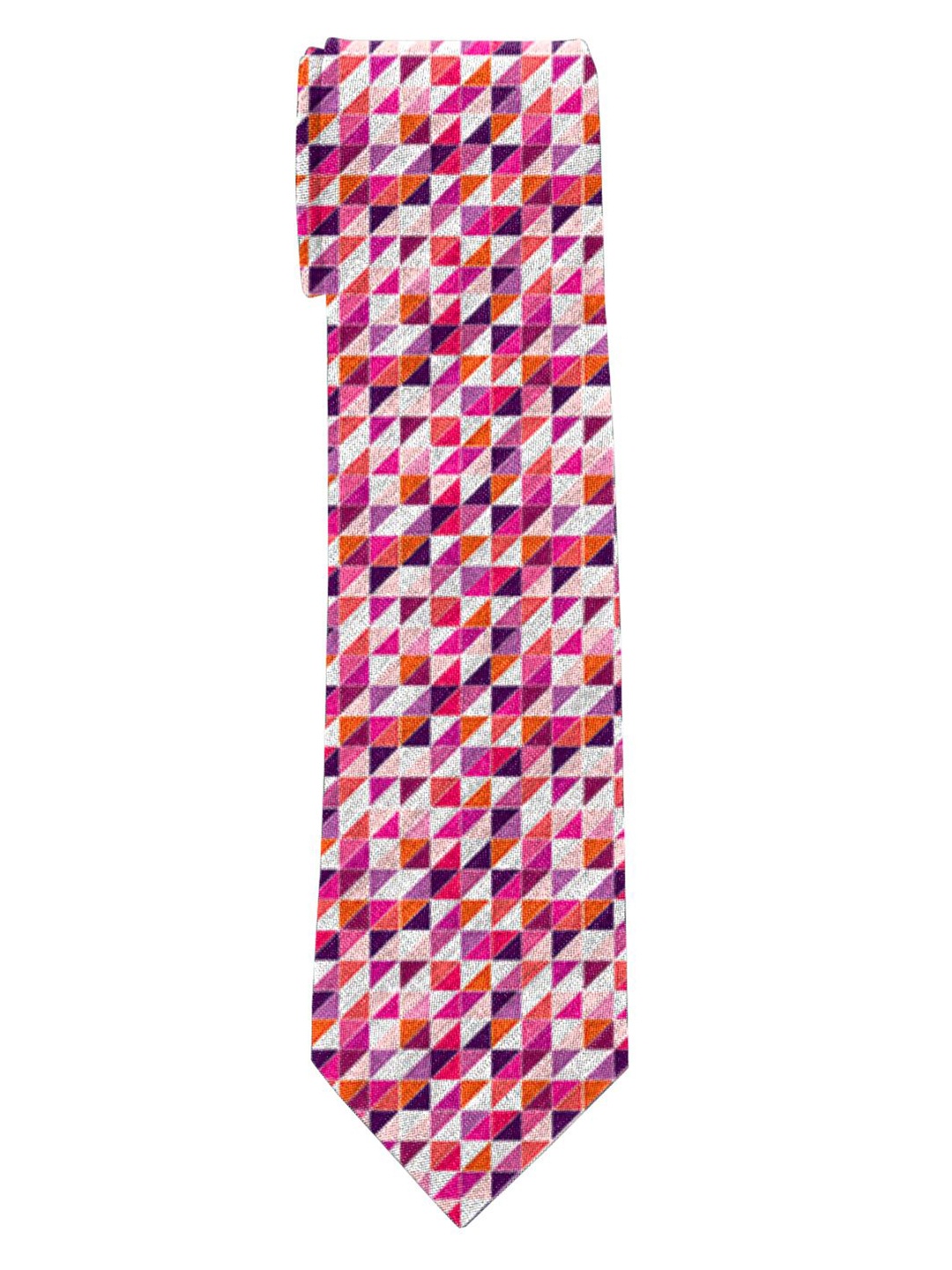 

Blacksmith Men Printed Broad Tie, Pink