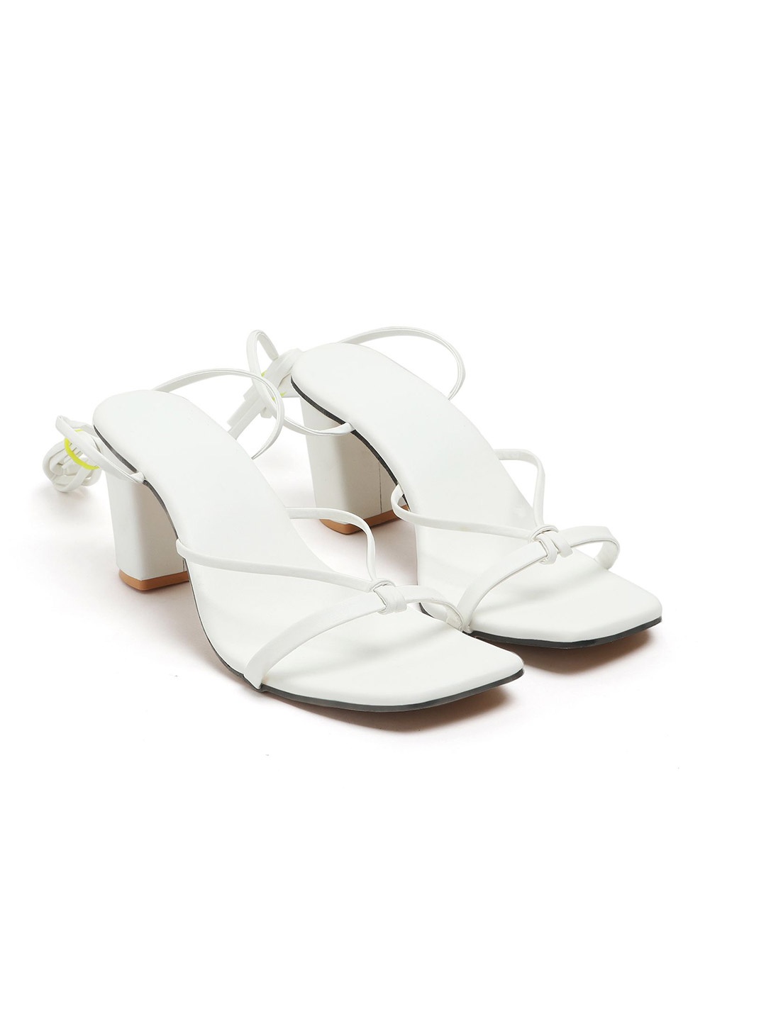 

Fashion Tails Women Block Heel Sandal, White