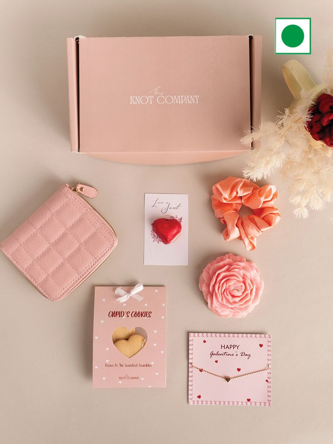 

The Knot Company 7-Pcs Happy Galentines Girlies Cookies Gift Set 1200g, Pink