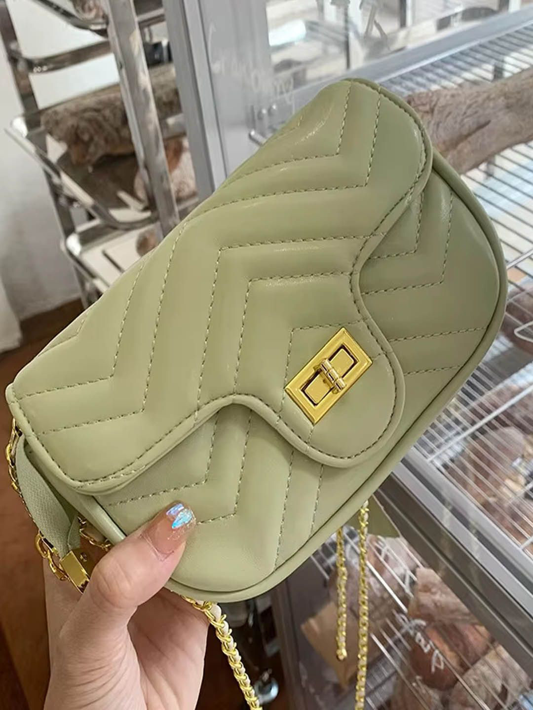 

StyleCast Textured Bucket Sling Bag, Green