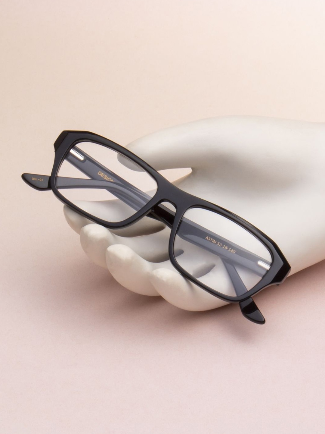 

Ted Smith Unisex Black Wayfarer Premium Acetate Frames