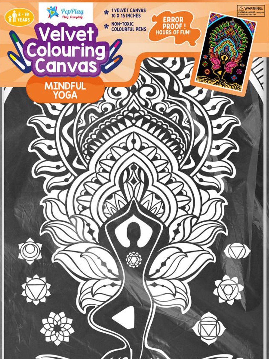 

PepPlay Kids Yoga Colouring Posters Art and Craft, White