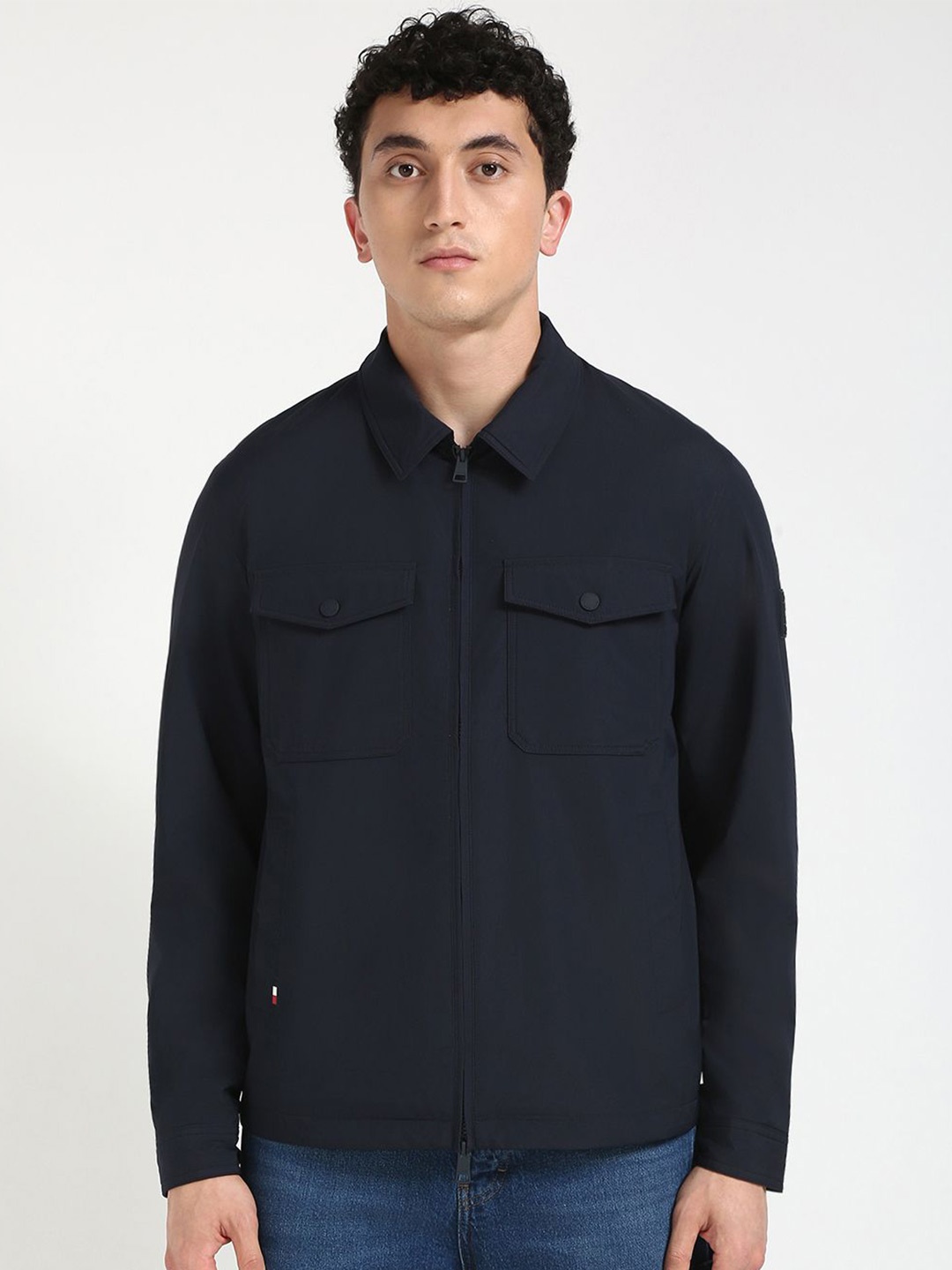 

Tommy Hilfiger Men Relaxed Opaque Casual Shirt, Navy blue