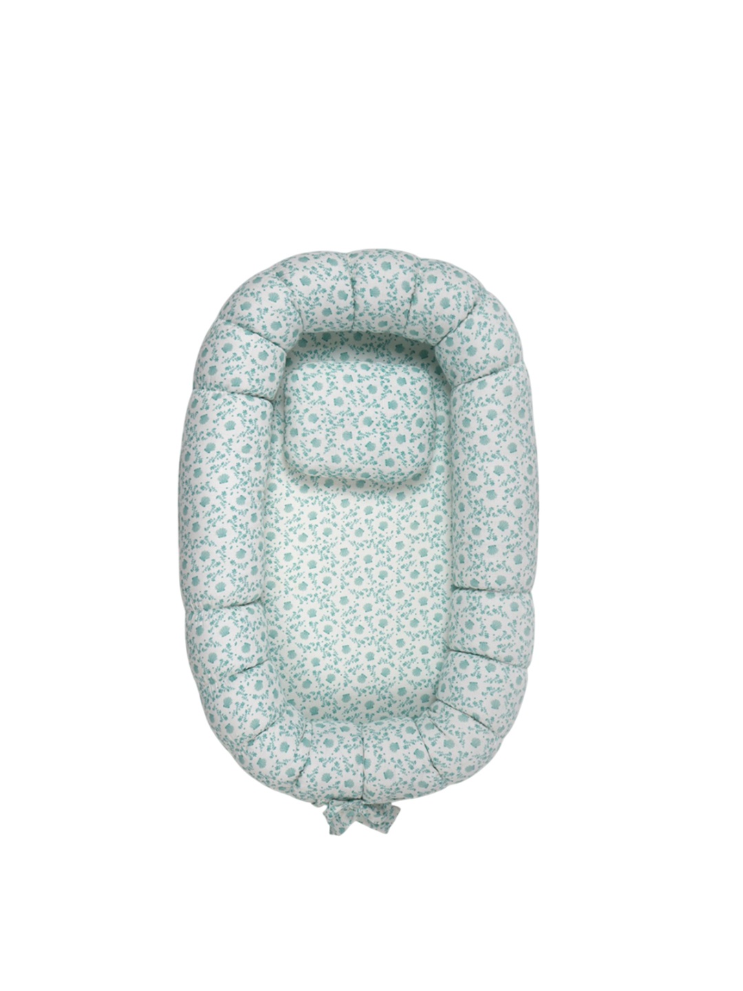 

TIDY SLEEP Infants Printed Pure Cotton Baby Nest, Sea green
