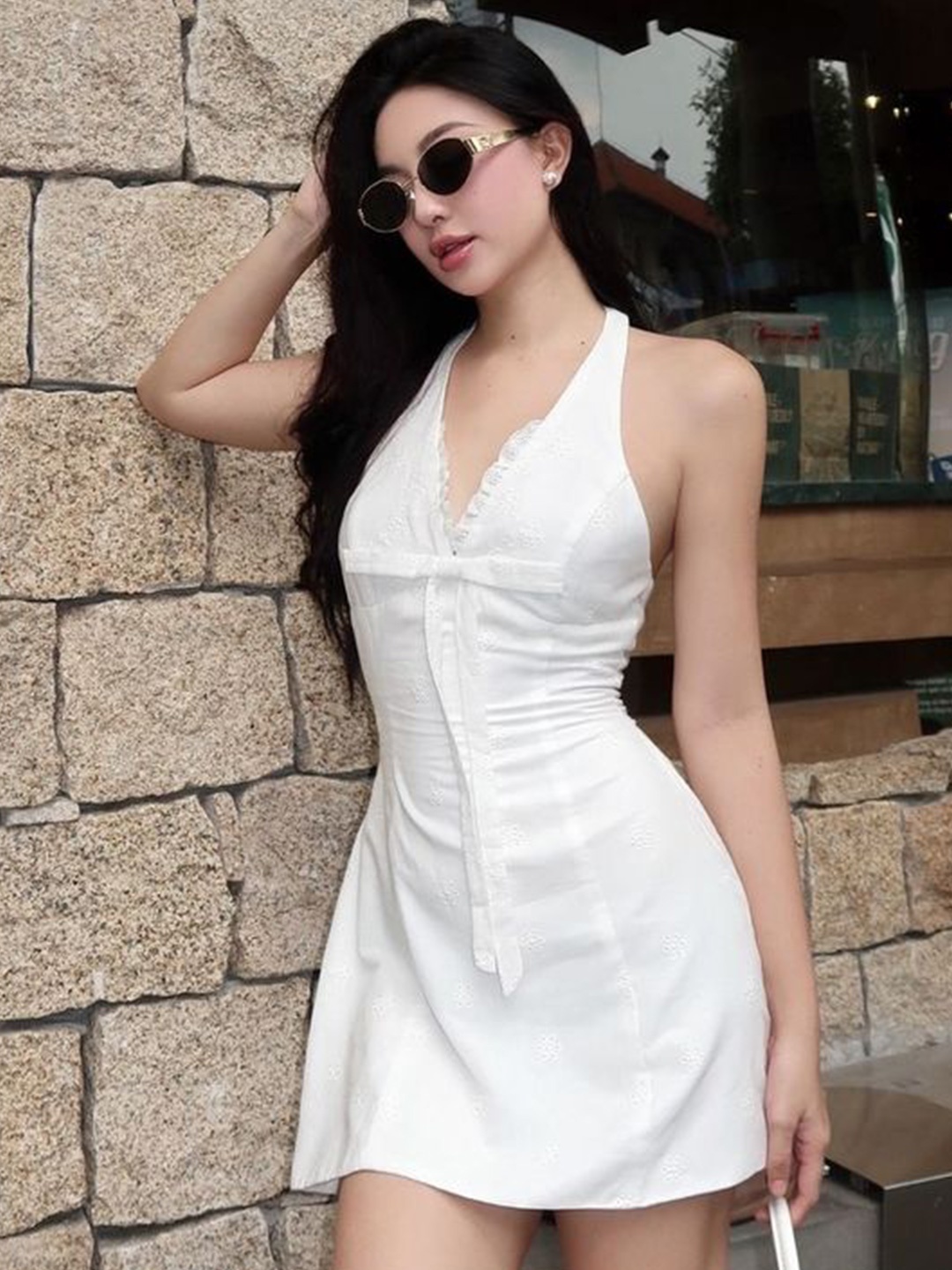 

LULU & SKY A-Line Dress, White