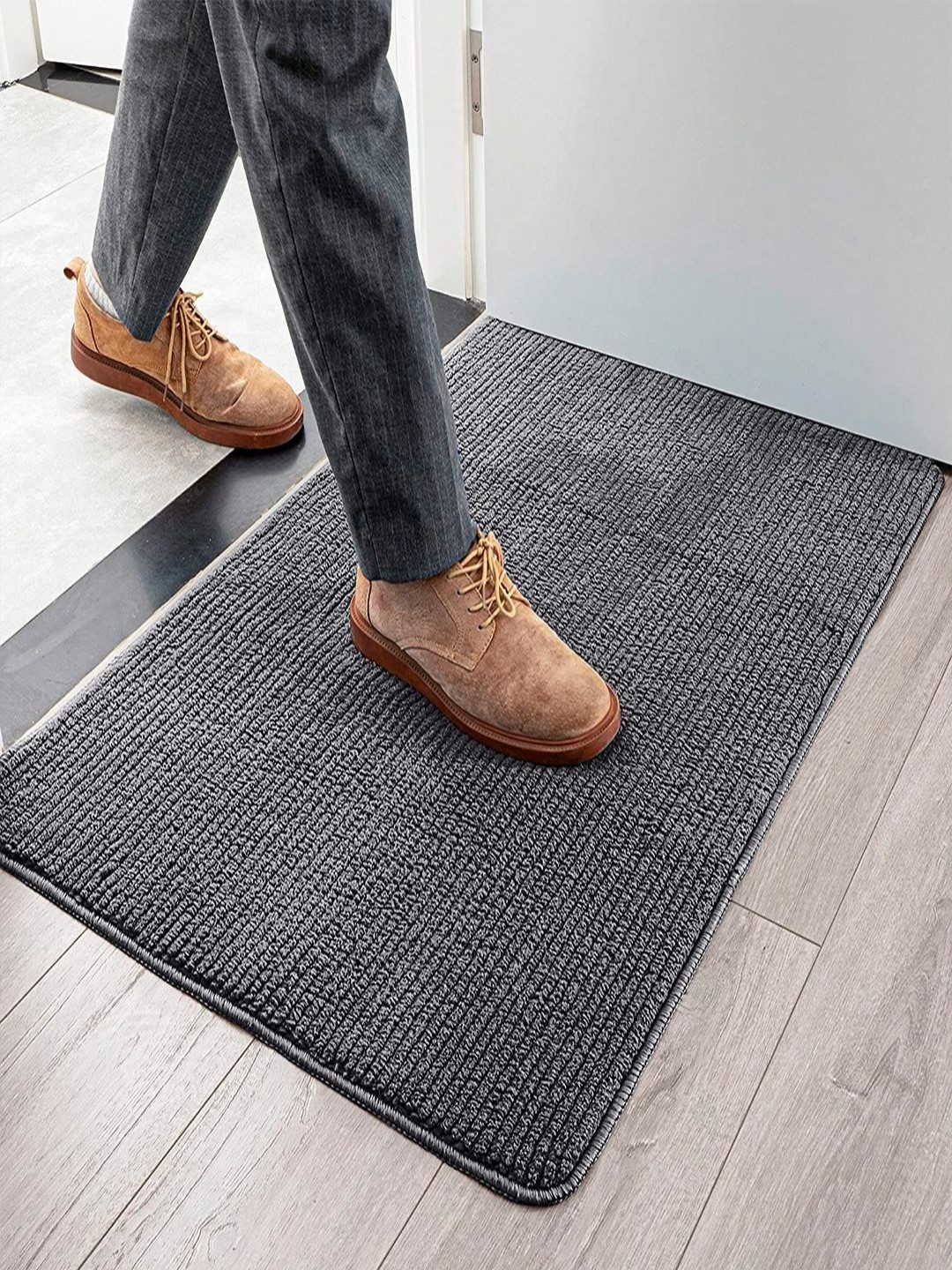 

HOKIPO Dark Grey Doormat For Home Entrance Large 60X90cm AR-3796-DGRY