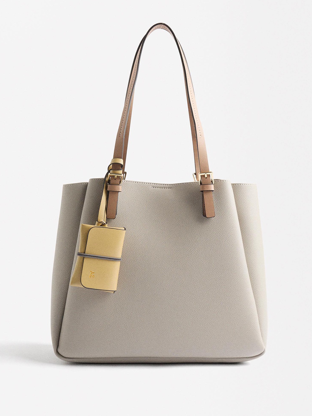 

PARFOIS Structured Shoulder Bag With Pouch, Beige