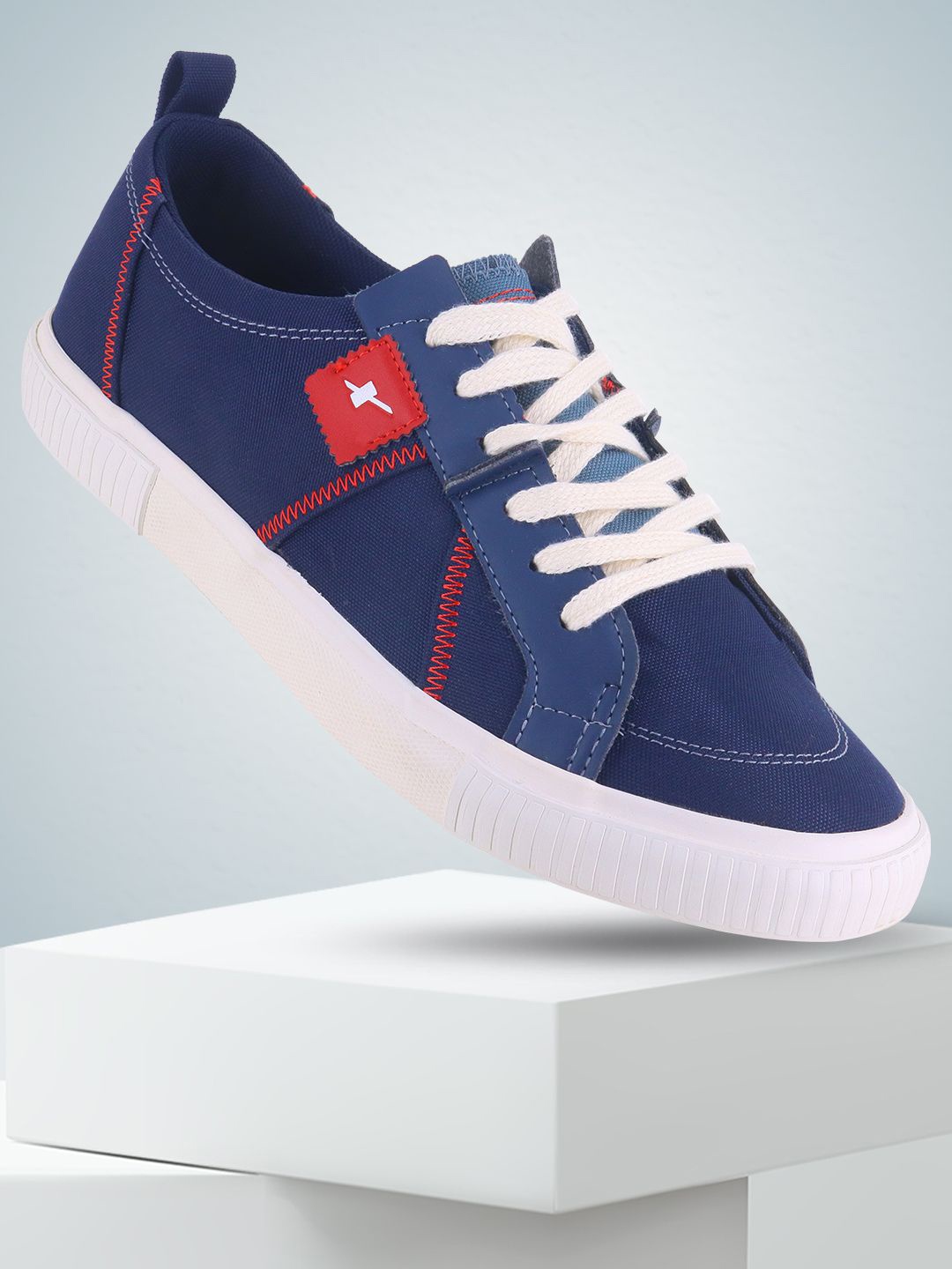 

Sparx Men Round Toe Lace-Ups Sneakers, Navy blue