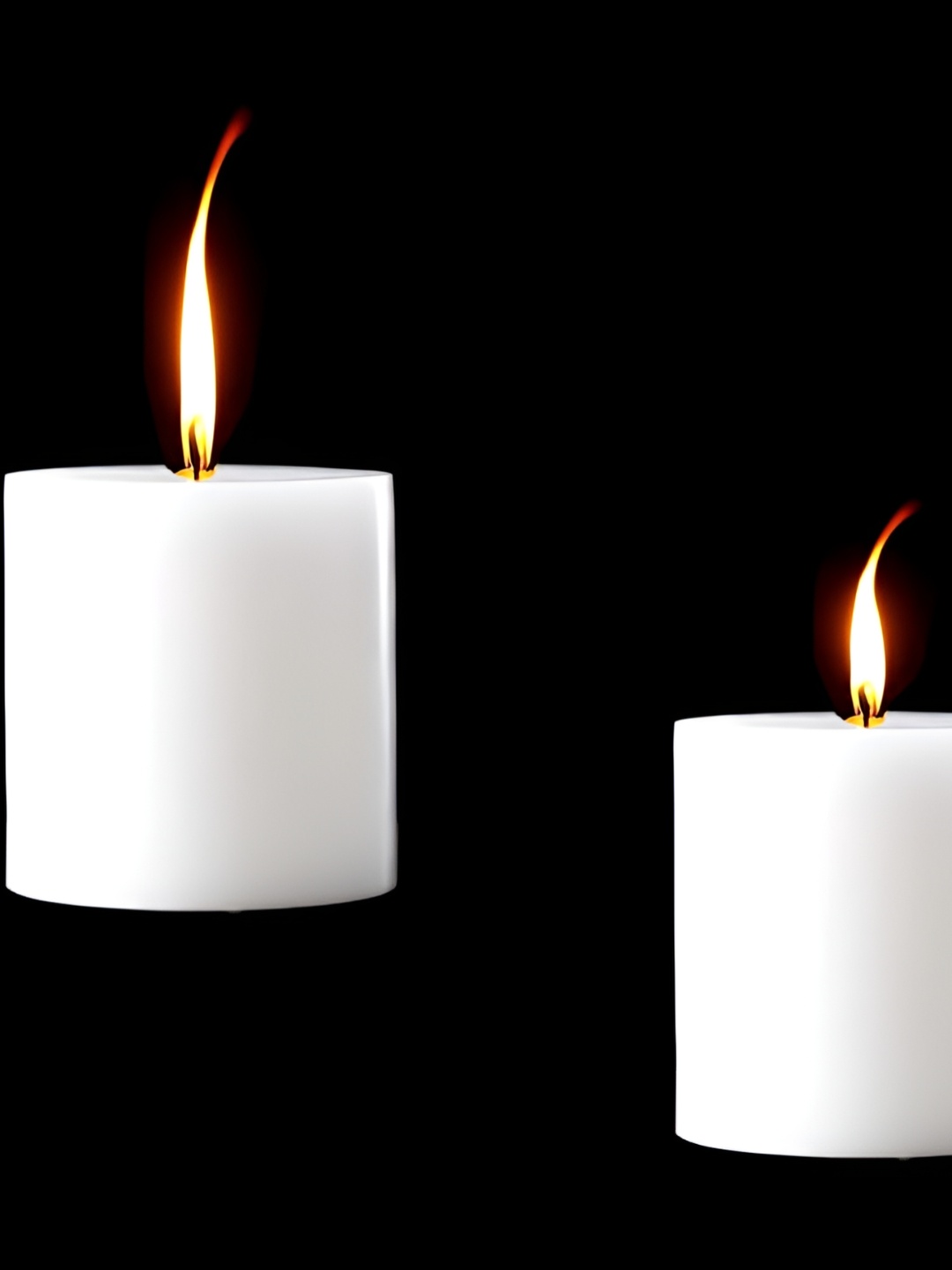

atorakushon White-Toned 2 pieces Scented Pillar Candle