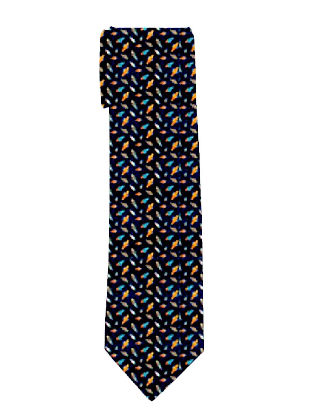 

Blacksmith Men Printed Broad Tie, Blue