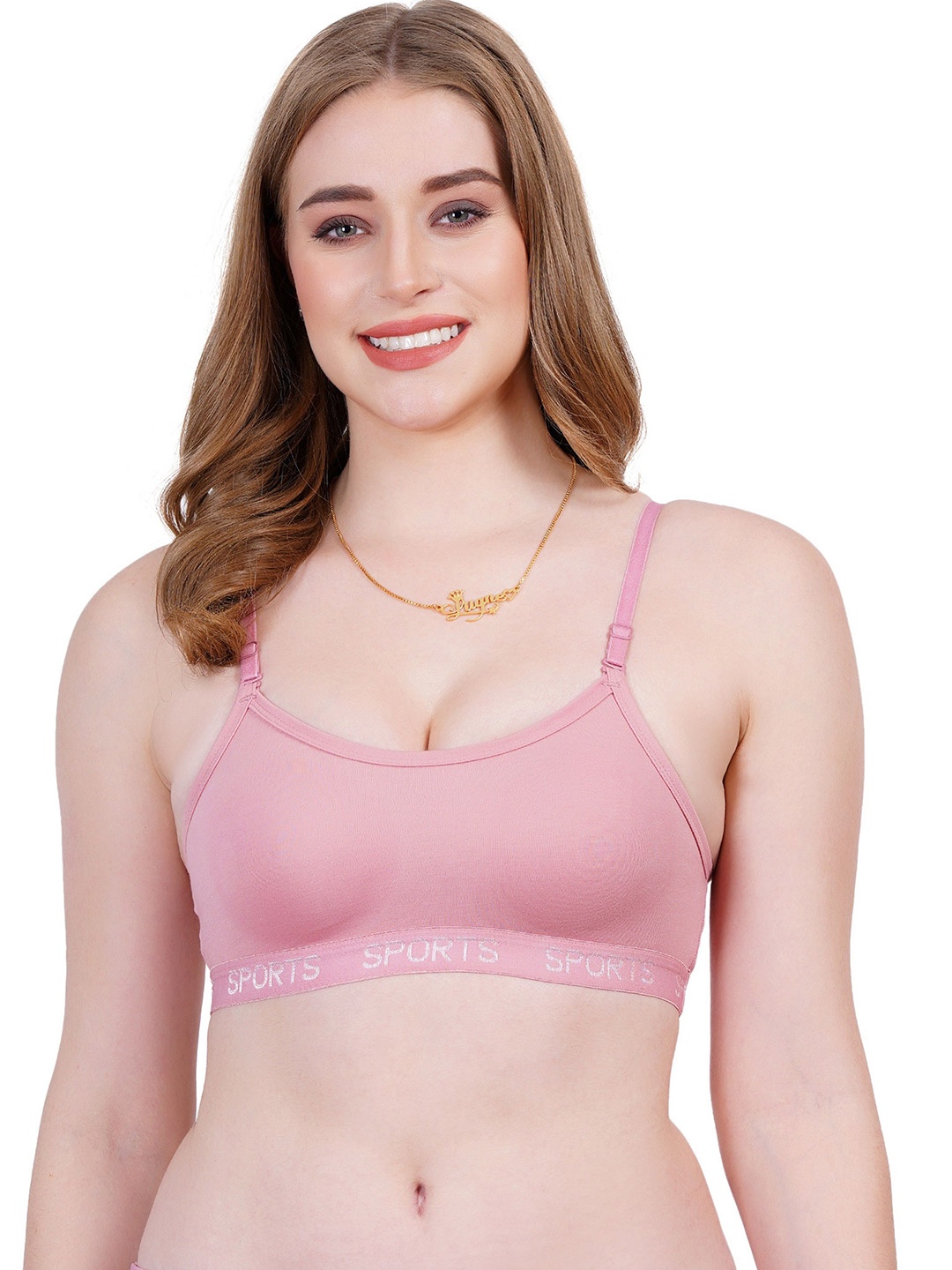 

Liigne Women Full Coverage Pure Cotton T-shirt Bra, Pink