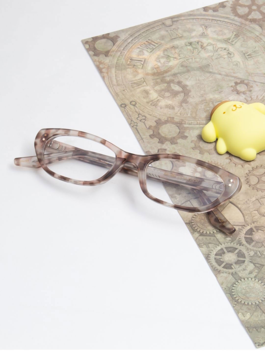 

Ted Smith Women Abstract Cateye Iconic Acetate Frames, Brown