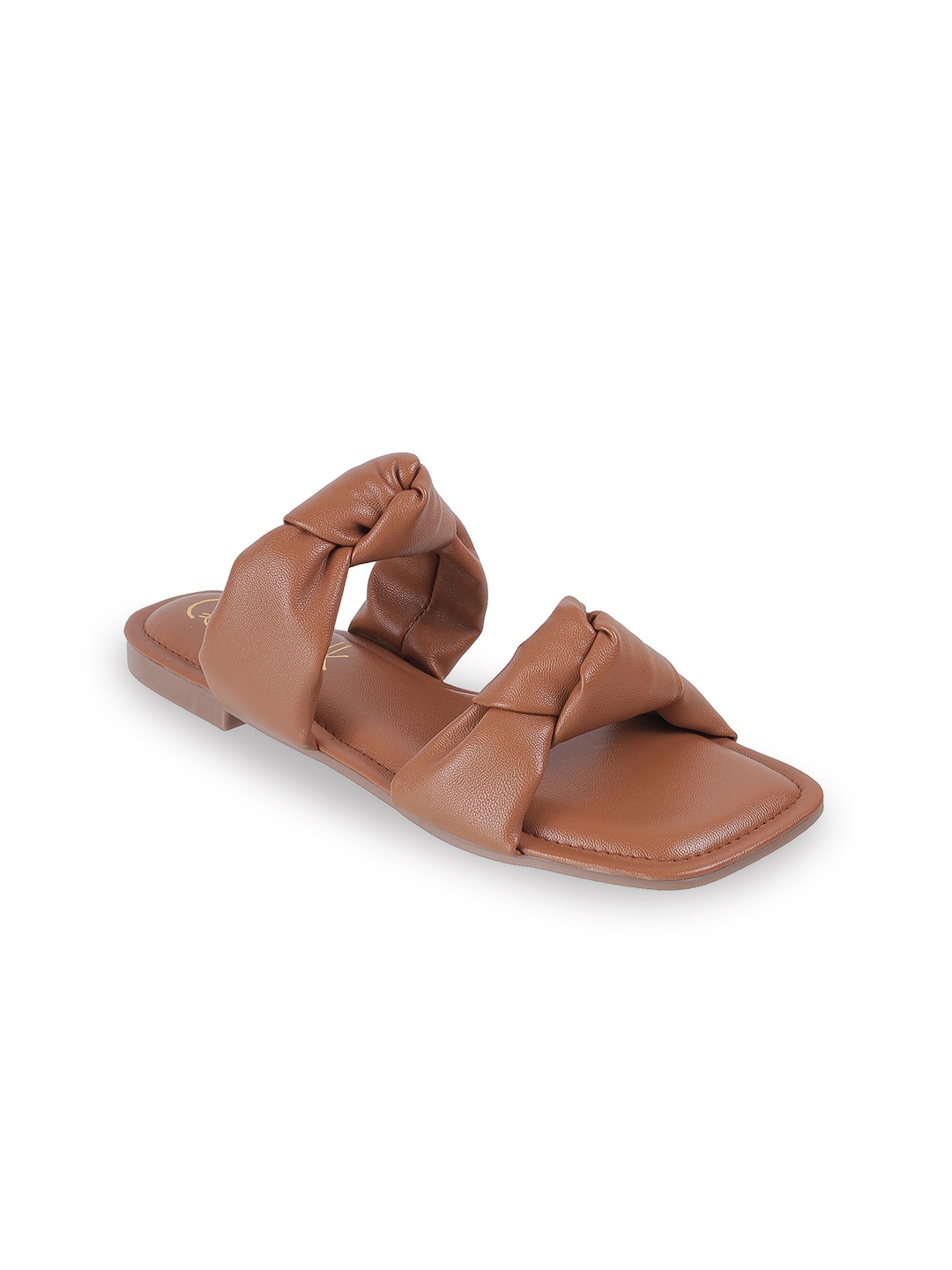 

Catwalk Women Textured Casual Open Toe Flats, Tan