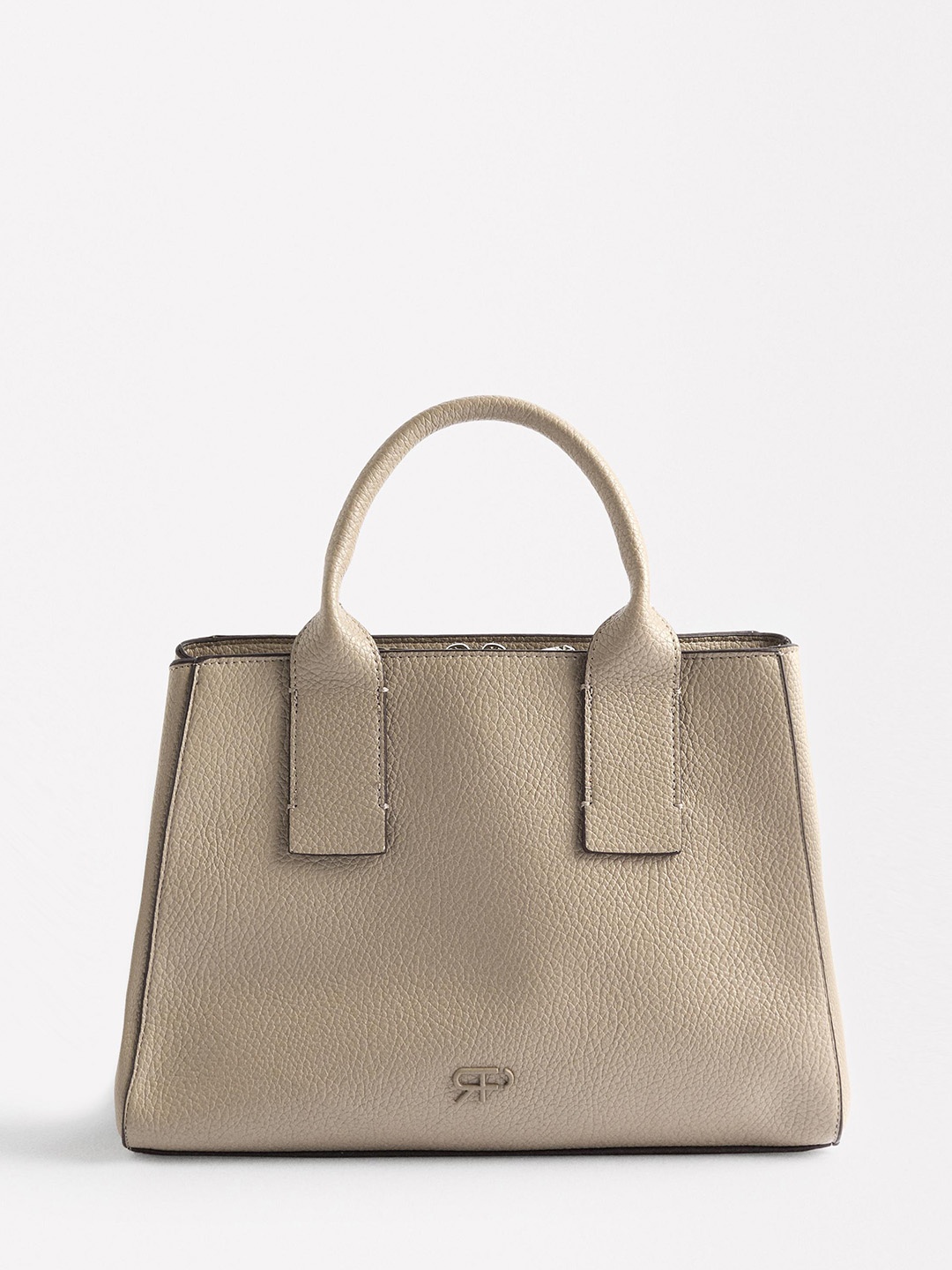 

PARFOIS Structured Handheld Bag, Beige