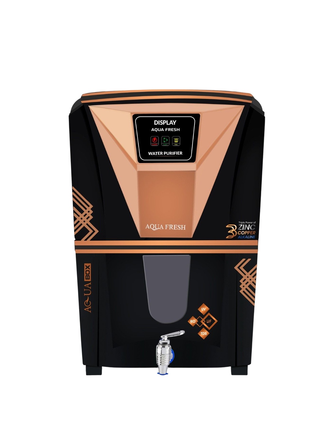 

AQUAPINE Black Digital Display Water Purifier - 12 L