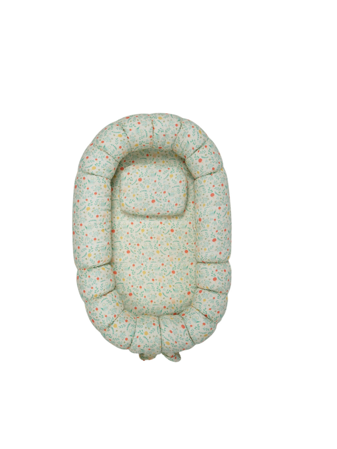

TIDY SLEEP Infants Unisex Printed Pure Cotton Baby Nest, Green