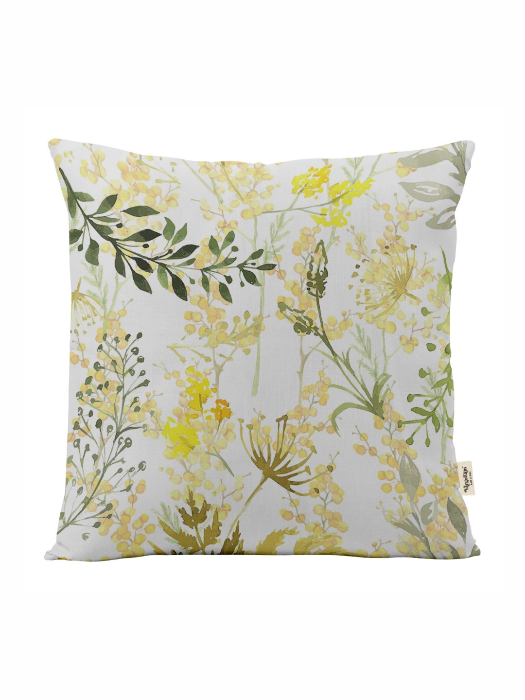 

Vargottam Yellow Set of 5 Floral Square Cushion Covers