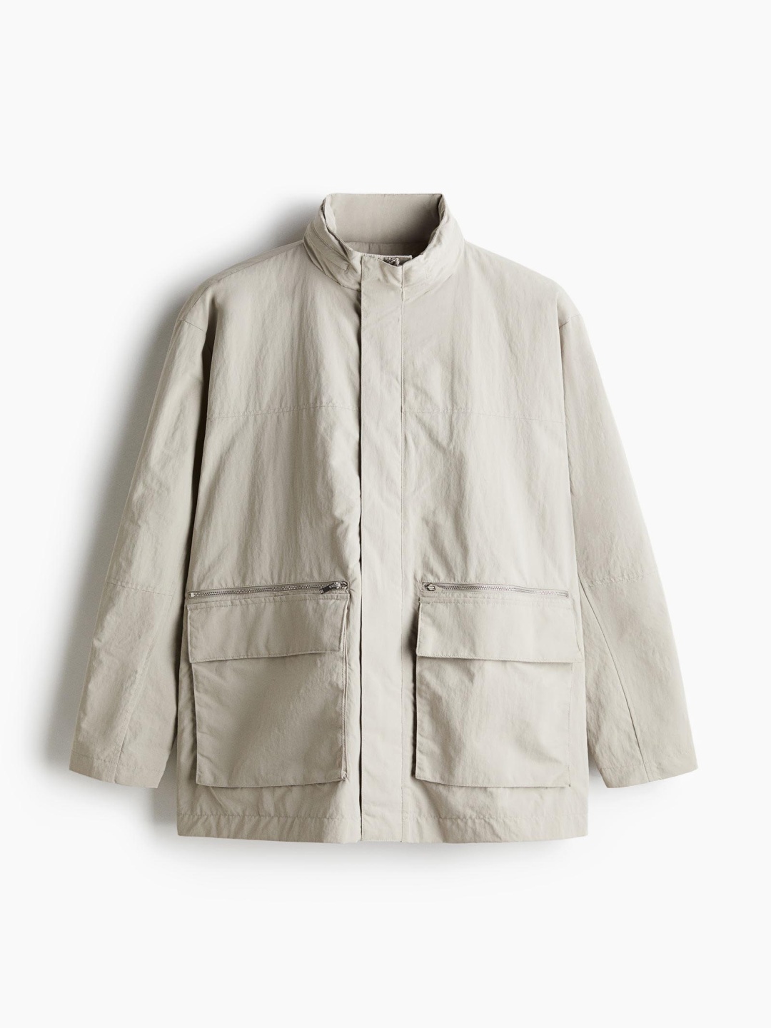 

H&M Regular Fit Water-Repellent Parka, Beige