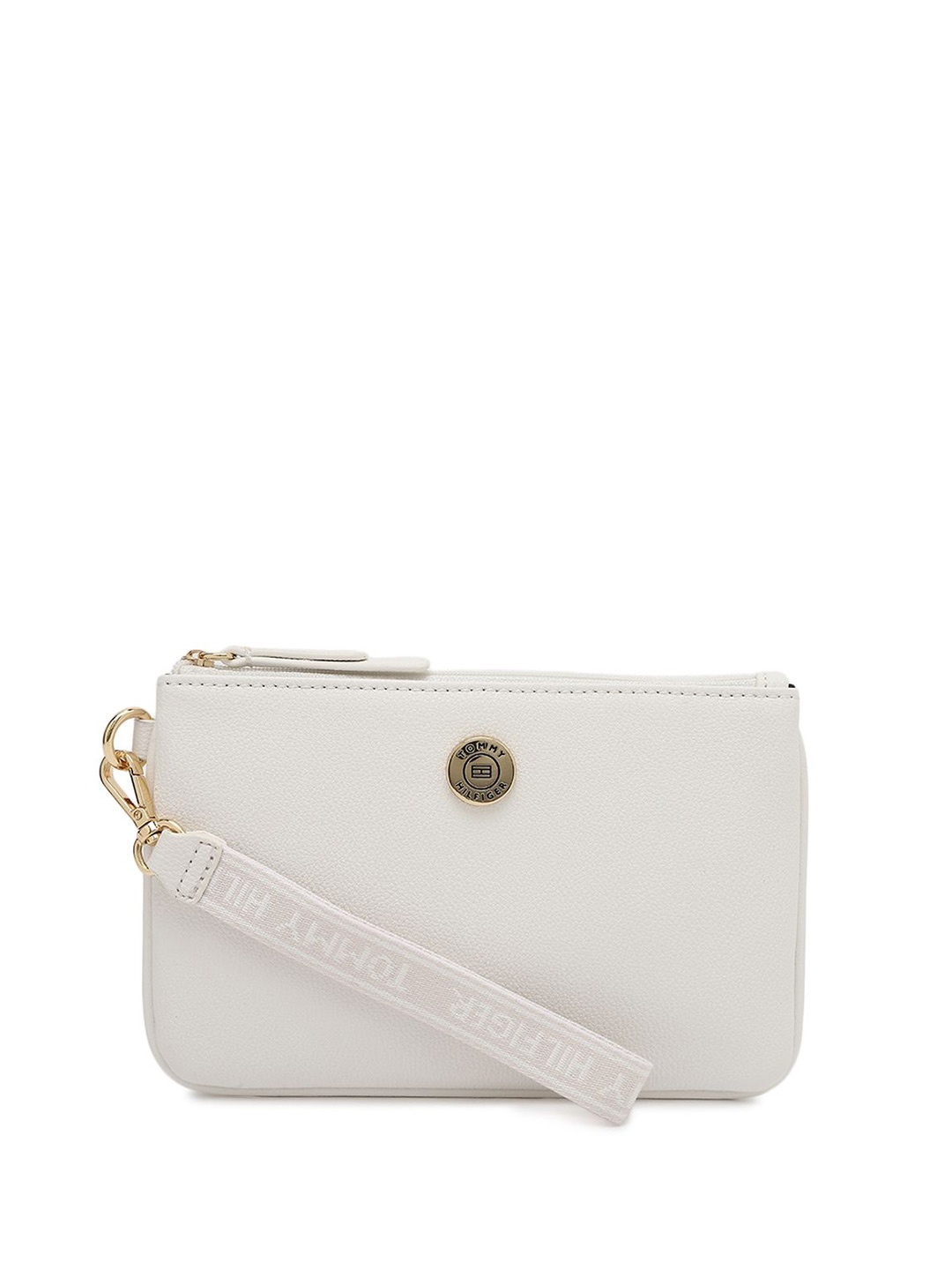 

Tommy Hilfiger Women PU Zip Around Wallet, White