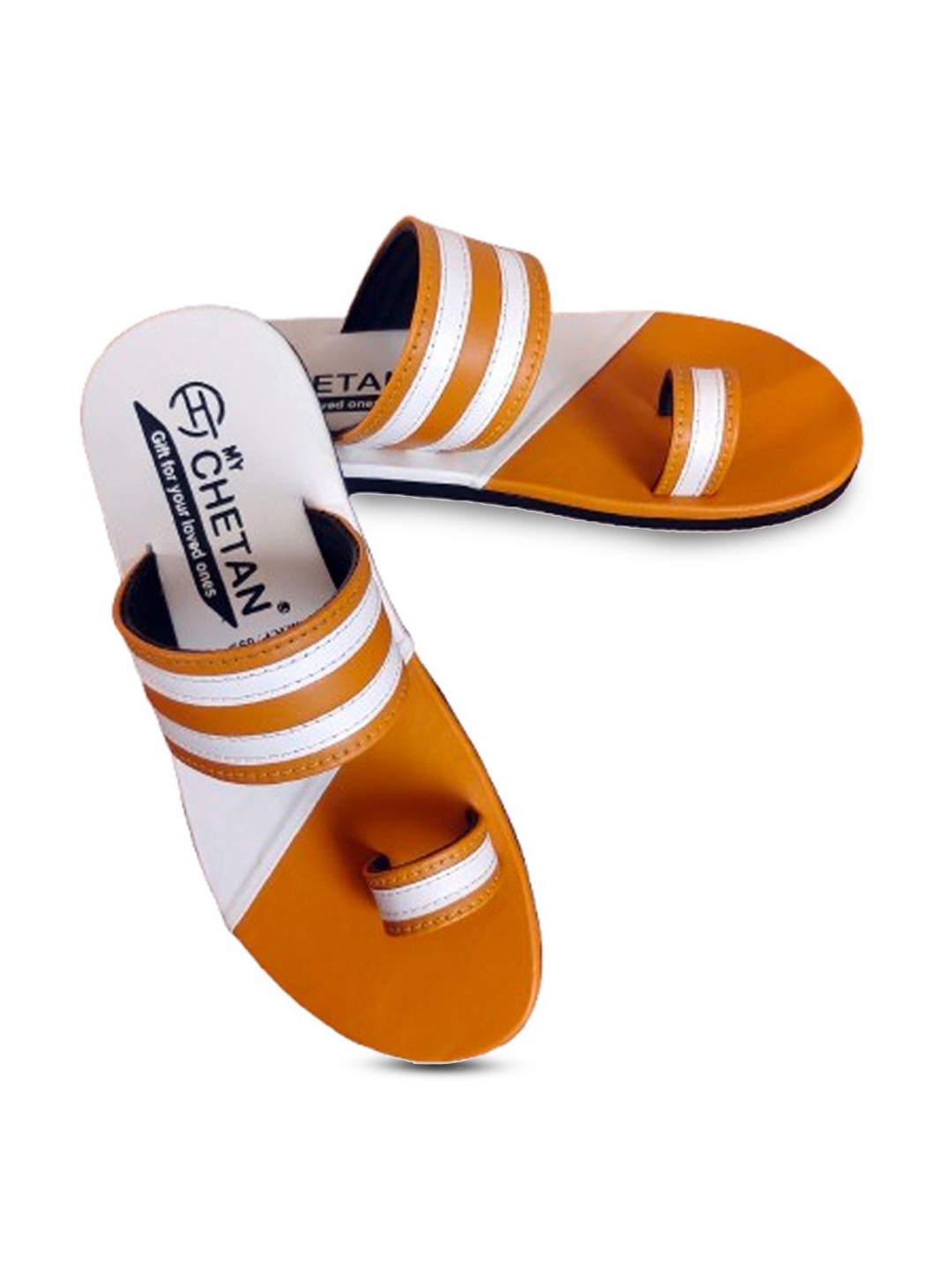 

MyChetan Men Printed Room Slippers, Mustard