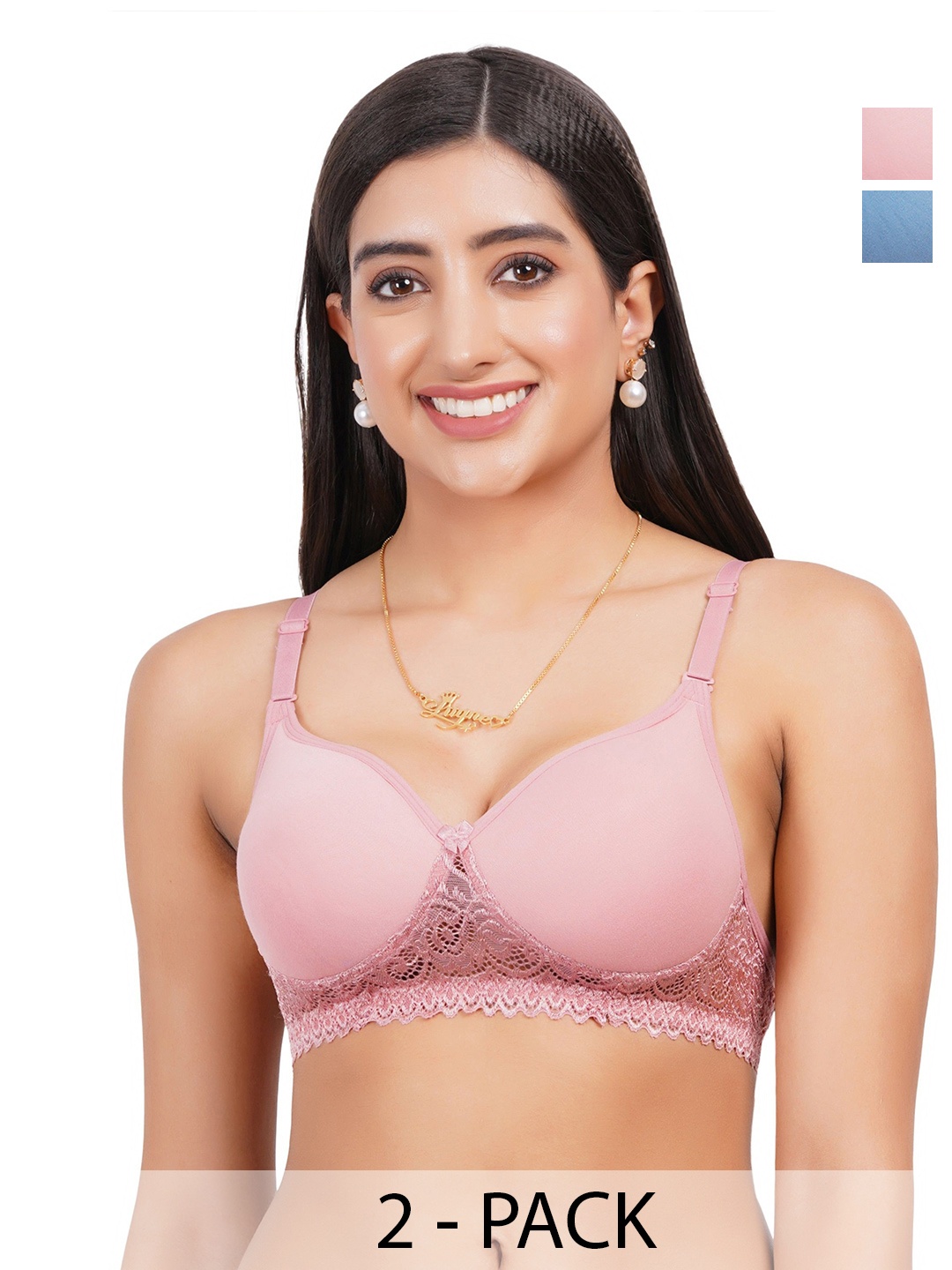 

Liigne Bra Full Coverage Lightly Padded, Pink