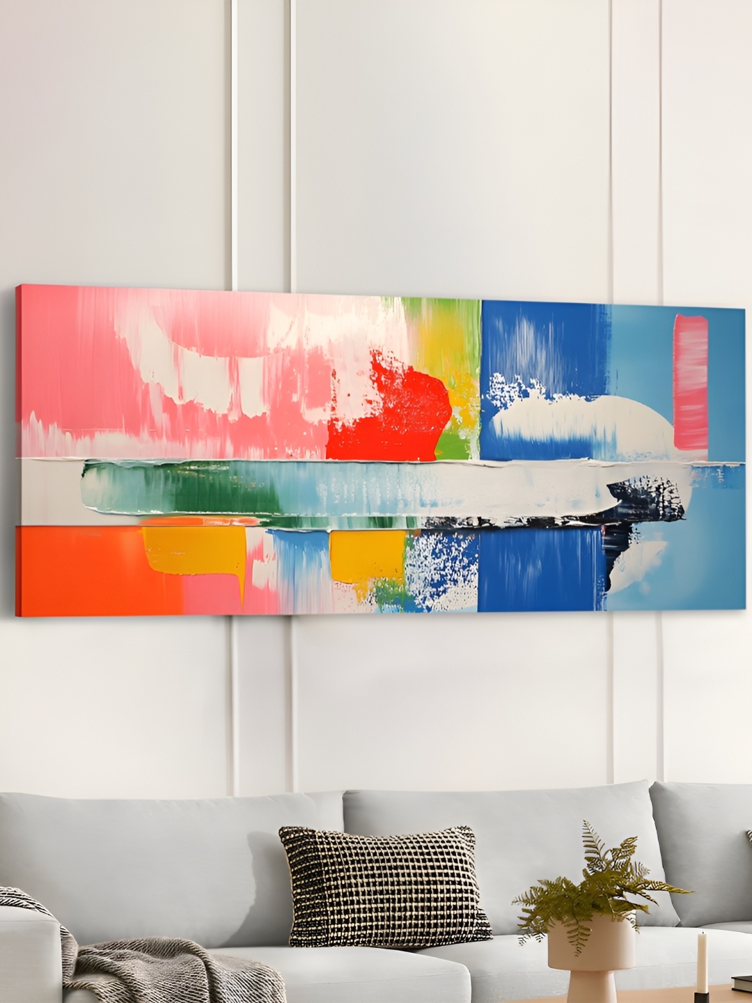 

Art Street Red & Pink 1 Piece Canvas Abstract Wall Paintings